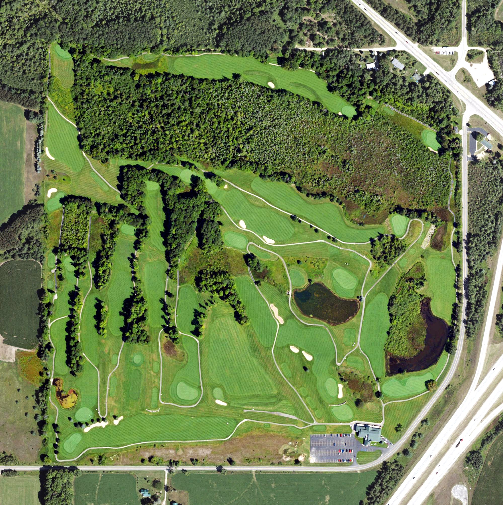 Aerial view of Eldorado, MI