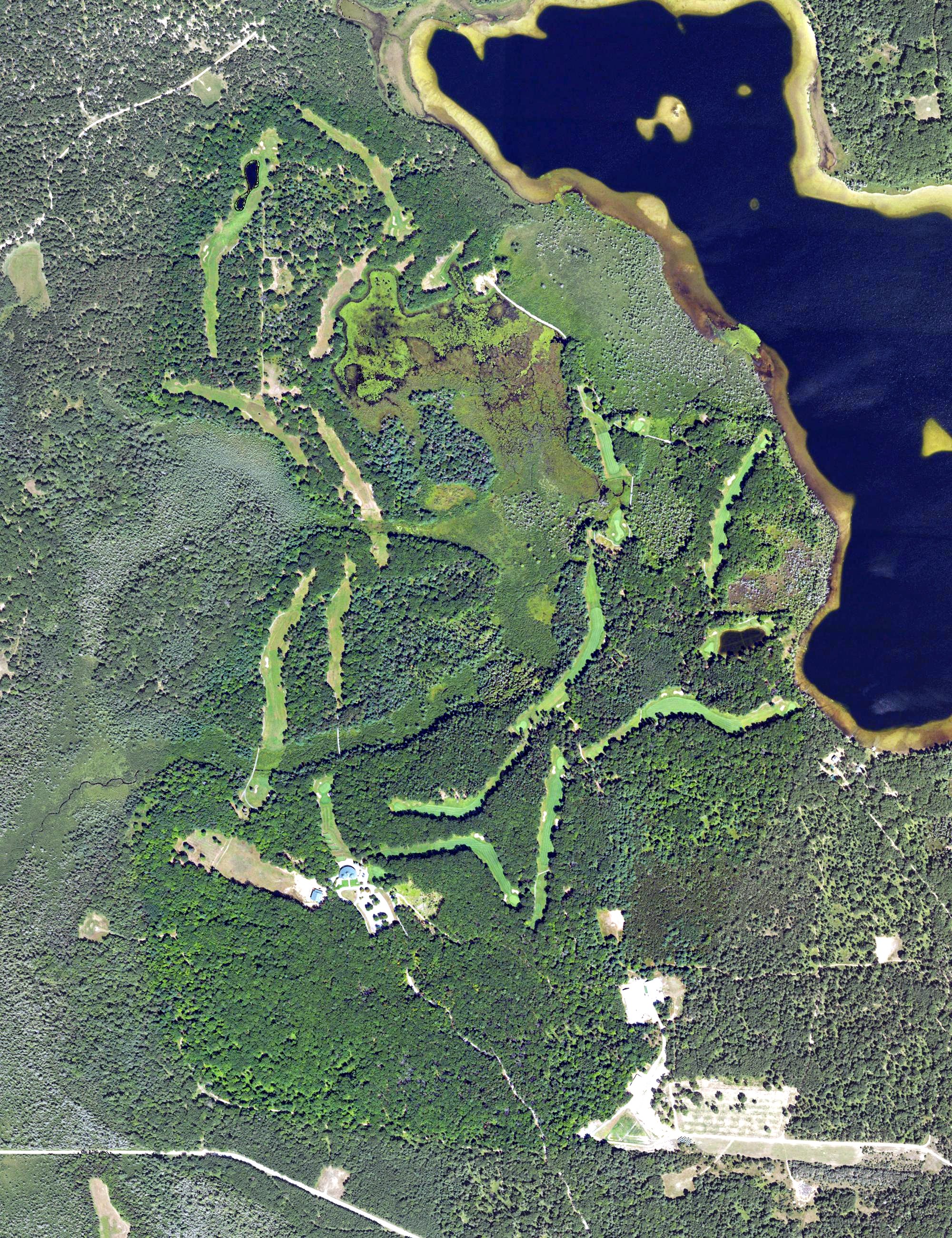 Aerial view of Elk Ridge Golf Club, MI