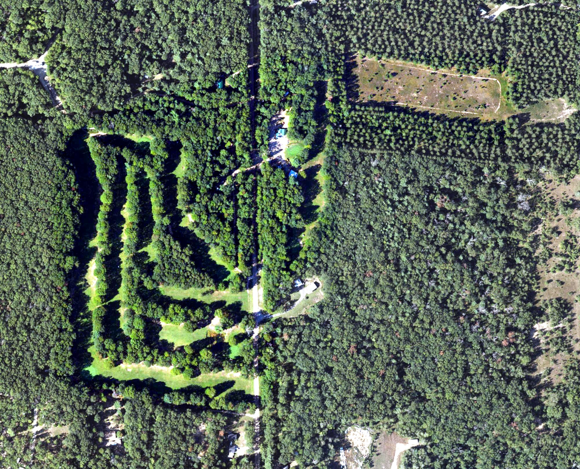 Aerial view of Fawn Crest Golf Course, MI