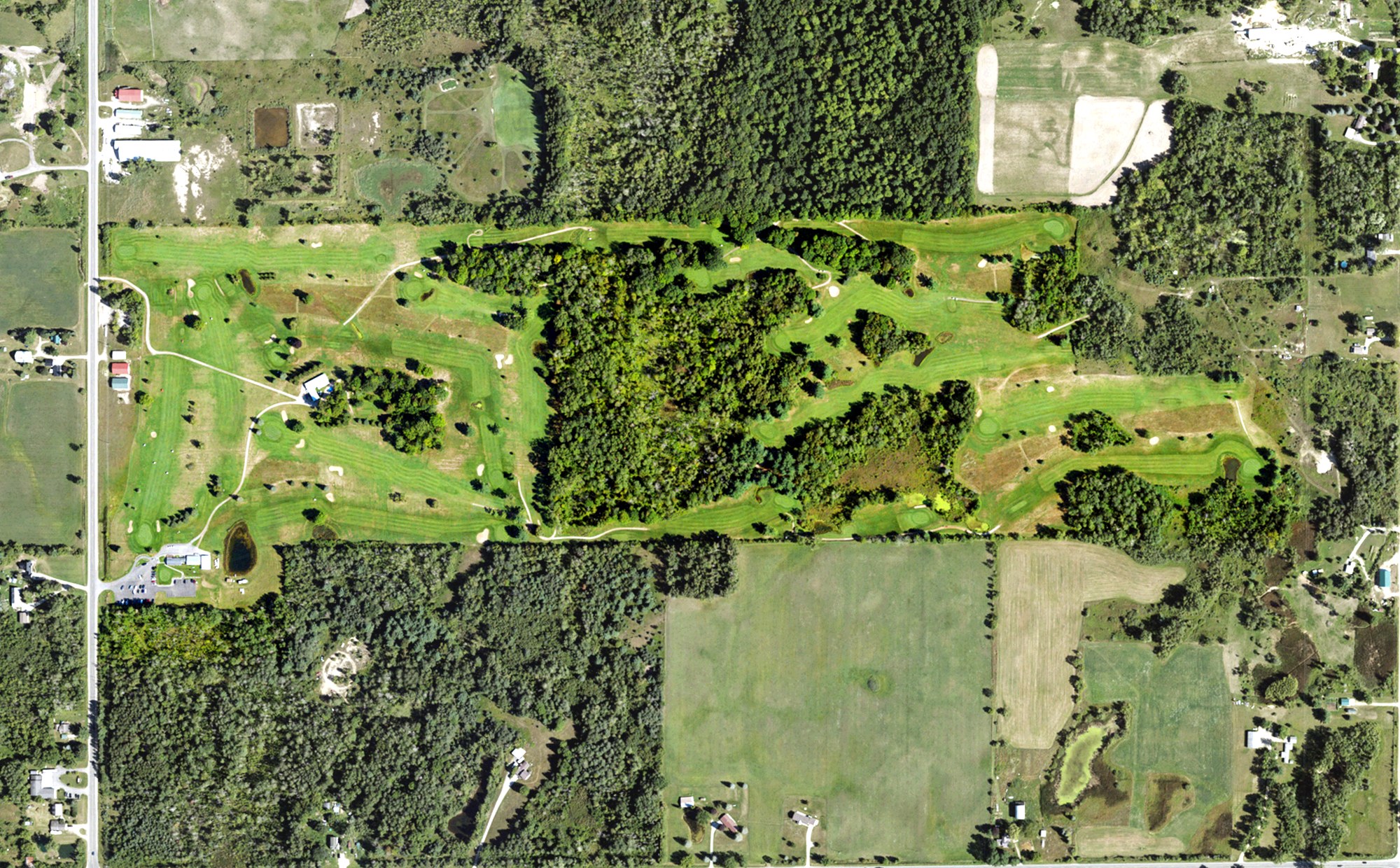 Aerial view of Firefly Golf Links, MI