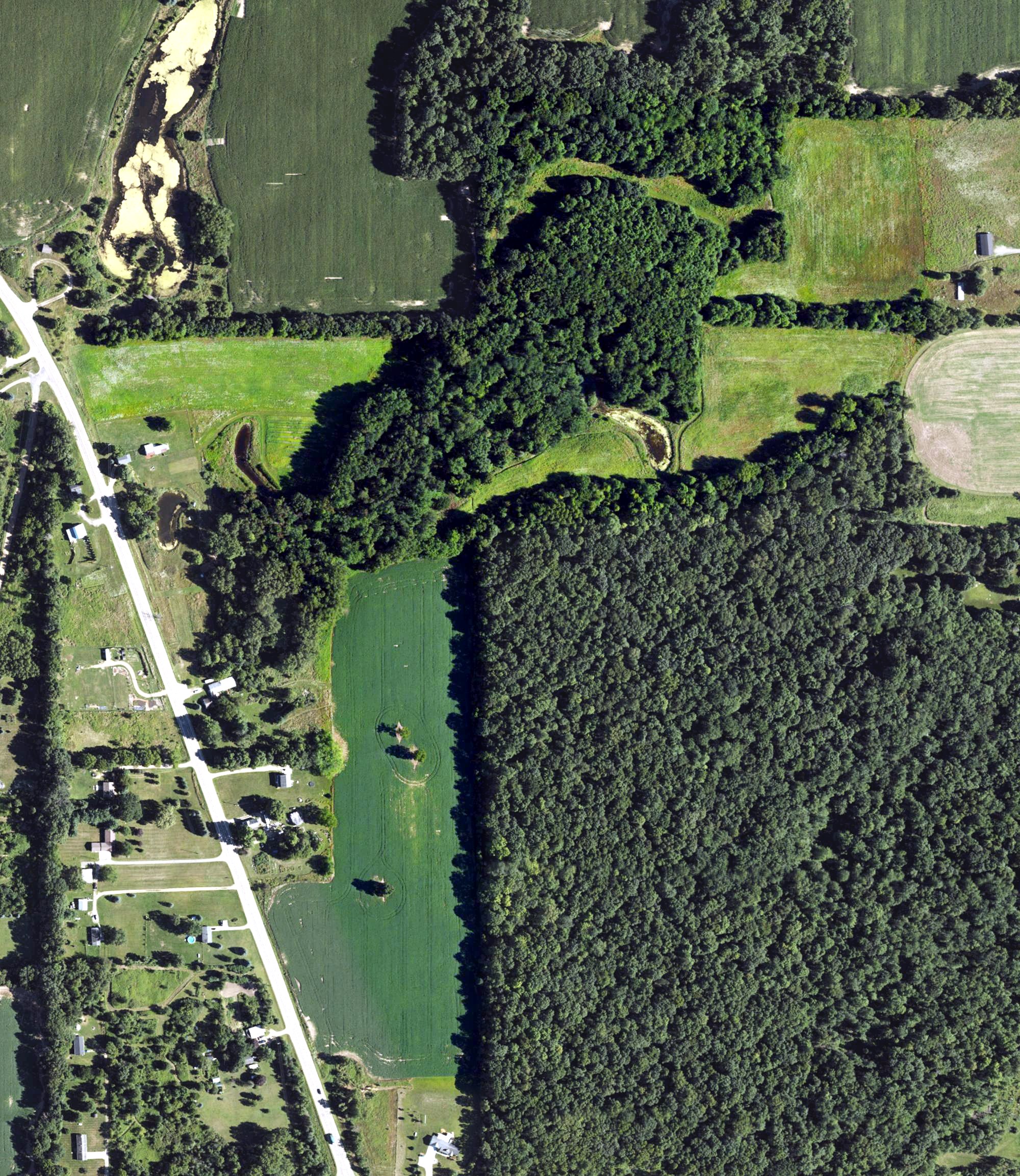 Aerial view of Fox Woods Golf Course, MI