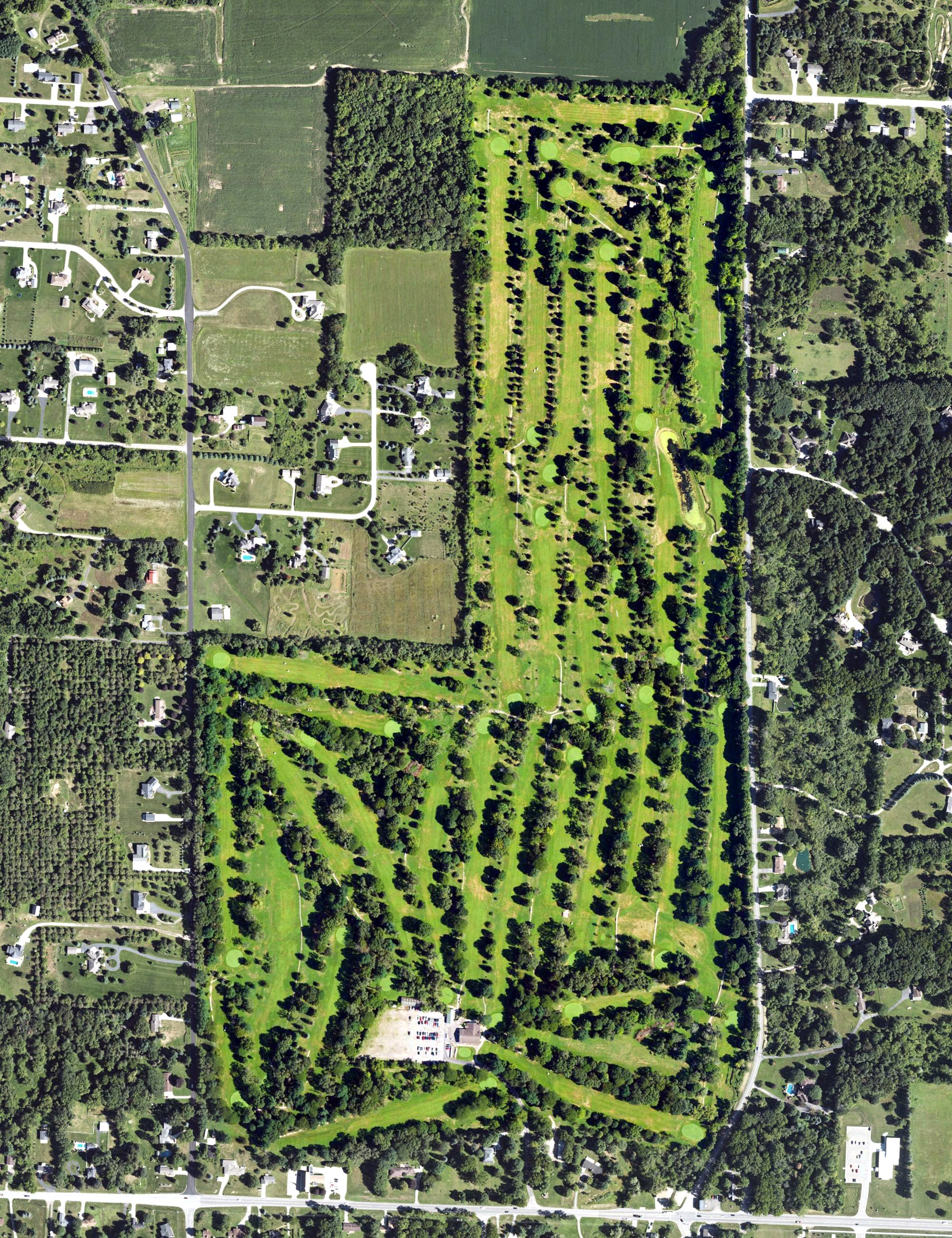Aerial view of Gracewil Country Club, MI