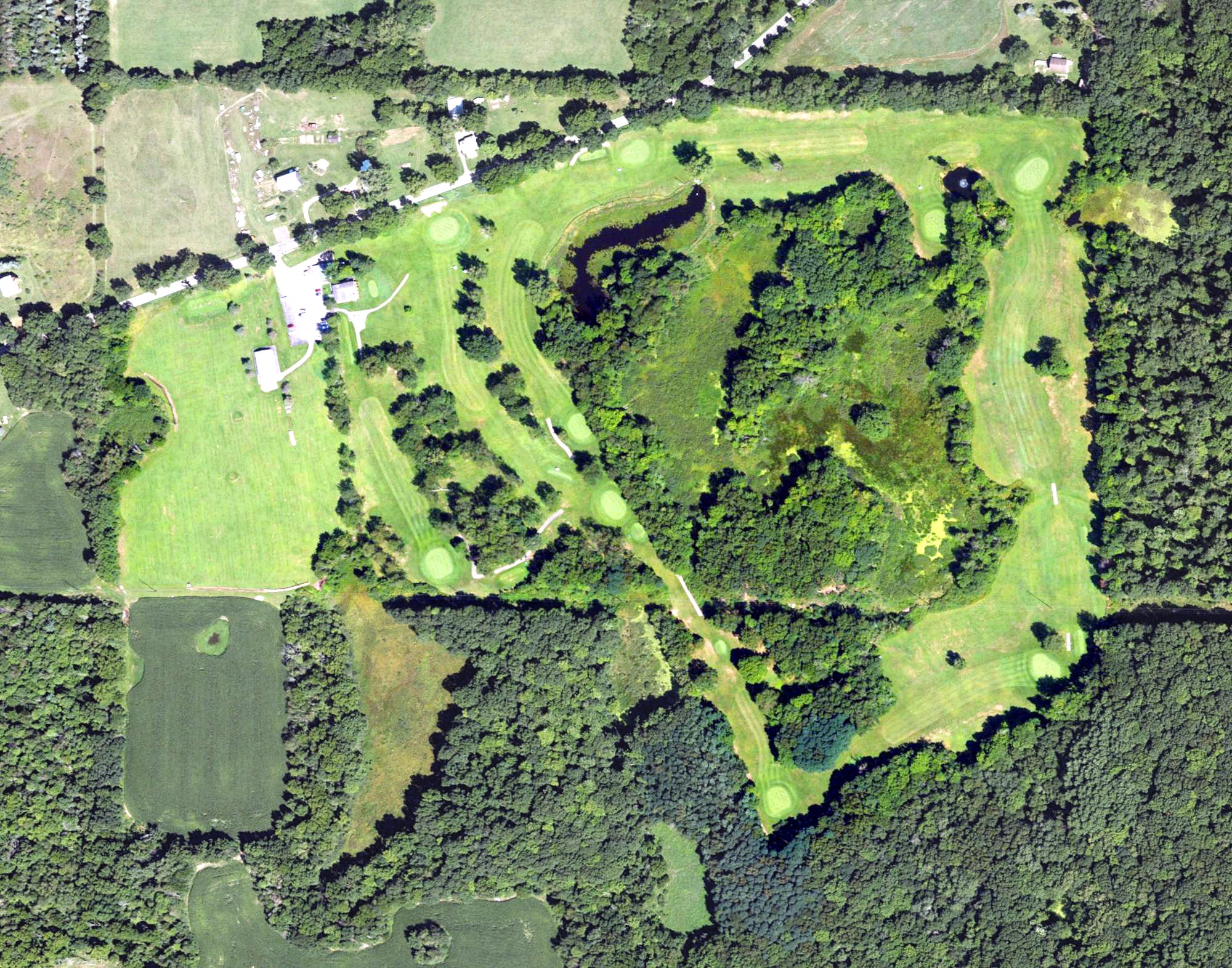 Aerial view of Gun Ridge Golf Course, MI