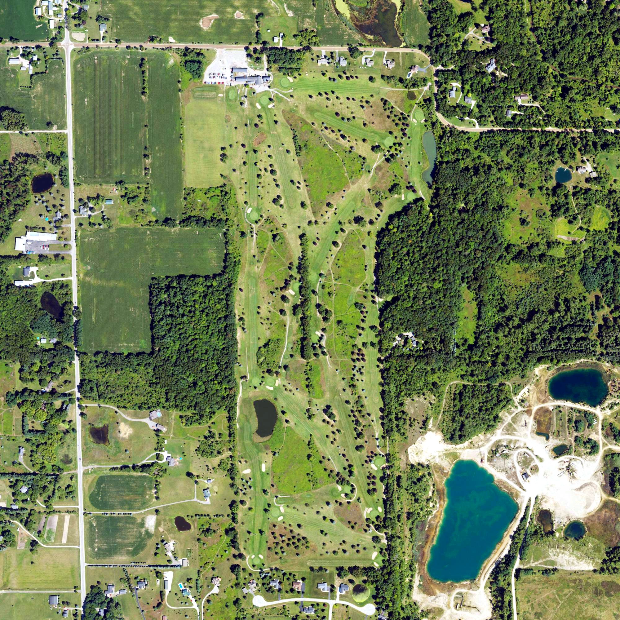 Aerial view of Hawk Meadows, MI