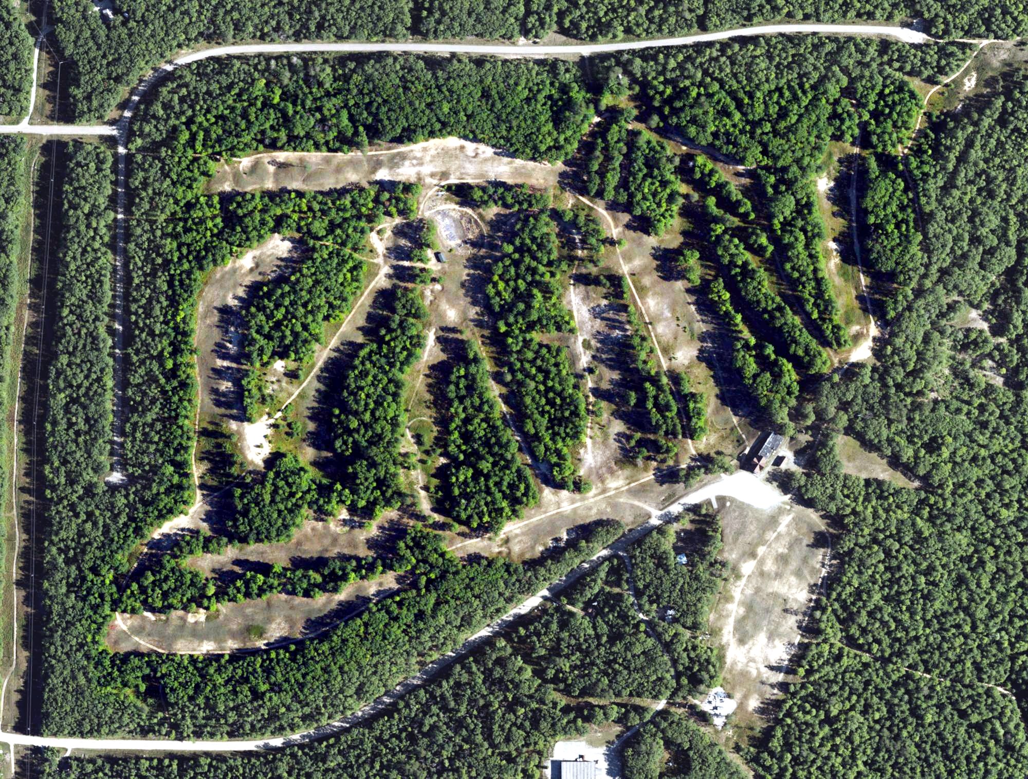 Aerial view of Hawk Ridge Golf Course, MI