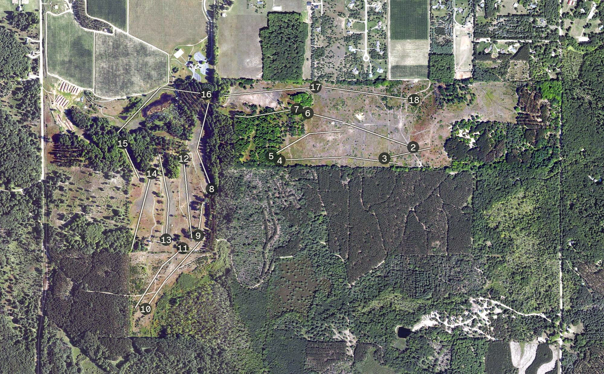 Aerial view of High Pointe Golf Club, MI