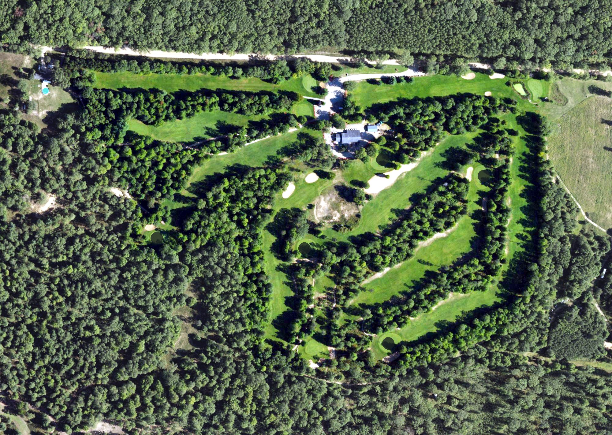 Aerial view of Intimidator Golf Course, MI