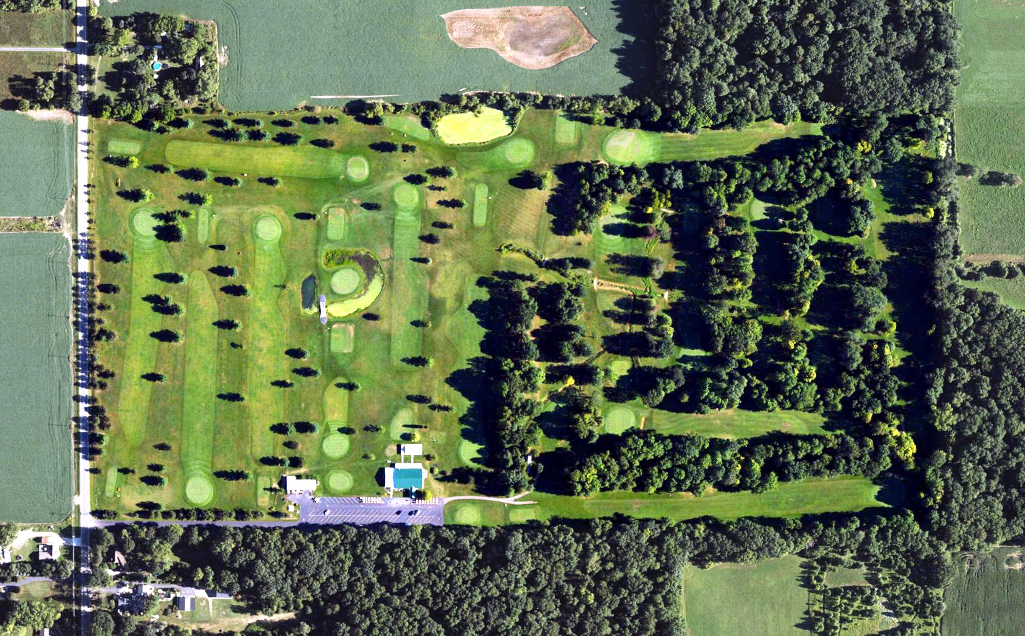 Aerial view of Iron Links Golf Course, MI