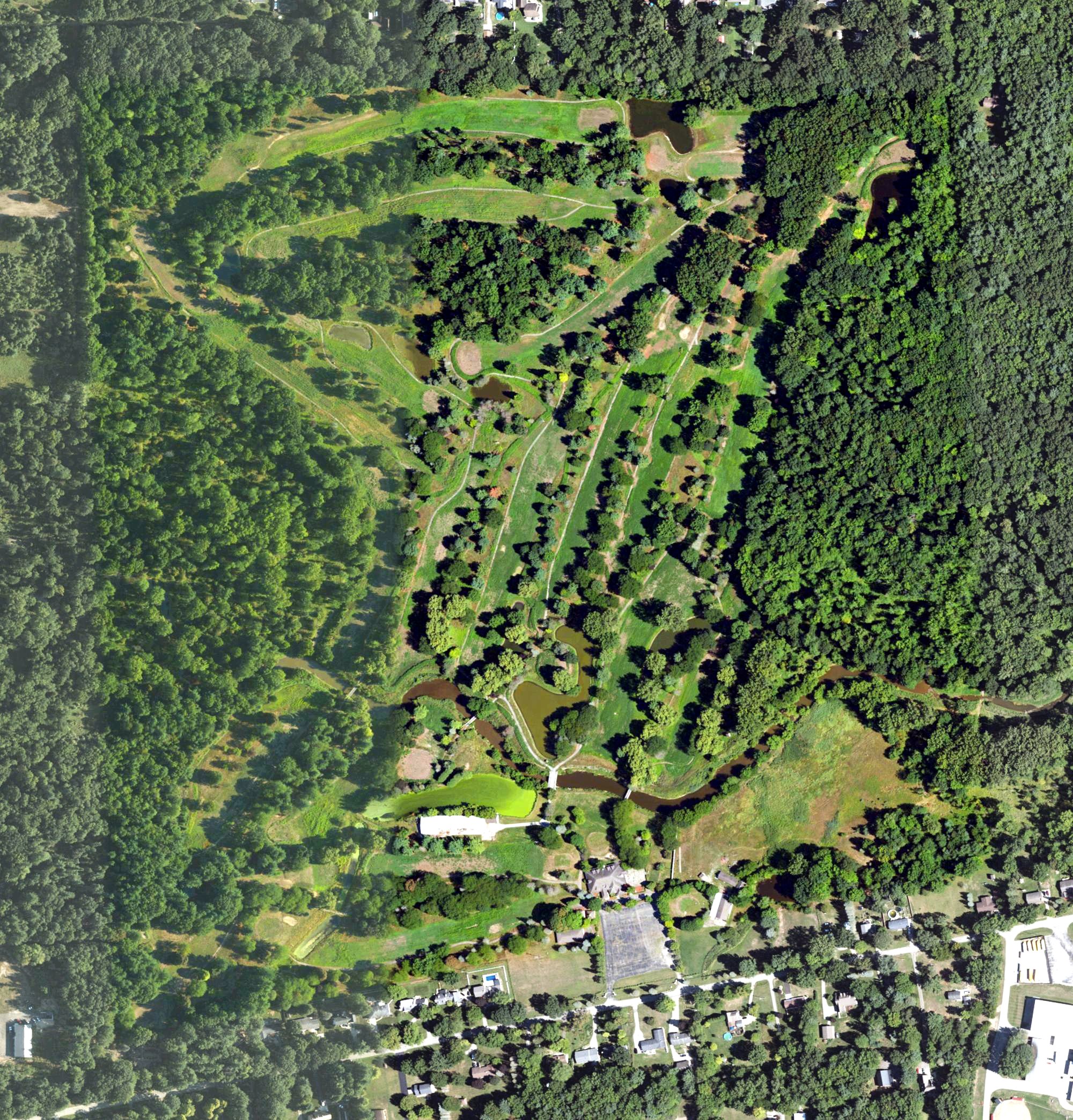 Aerial view of Kimberly Oaks Golf Club, MI