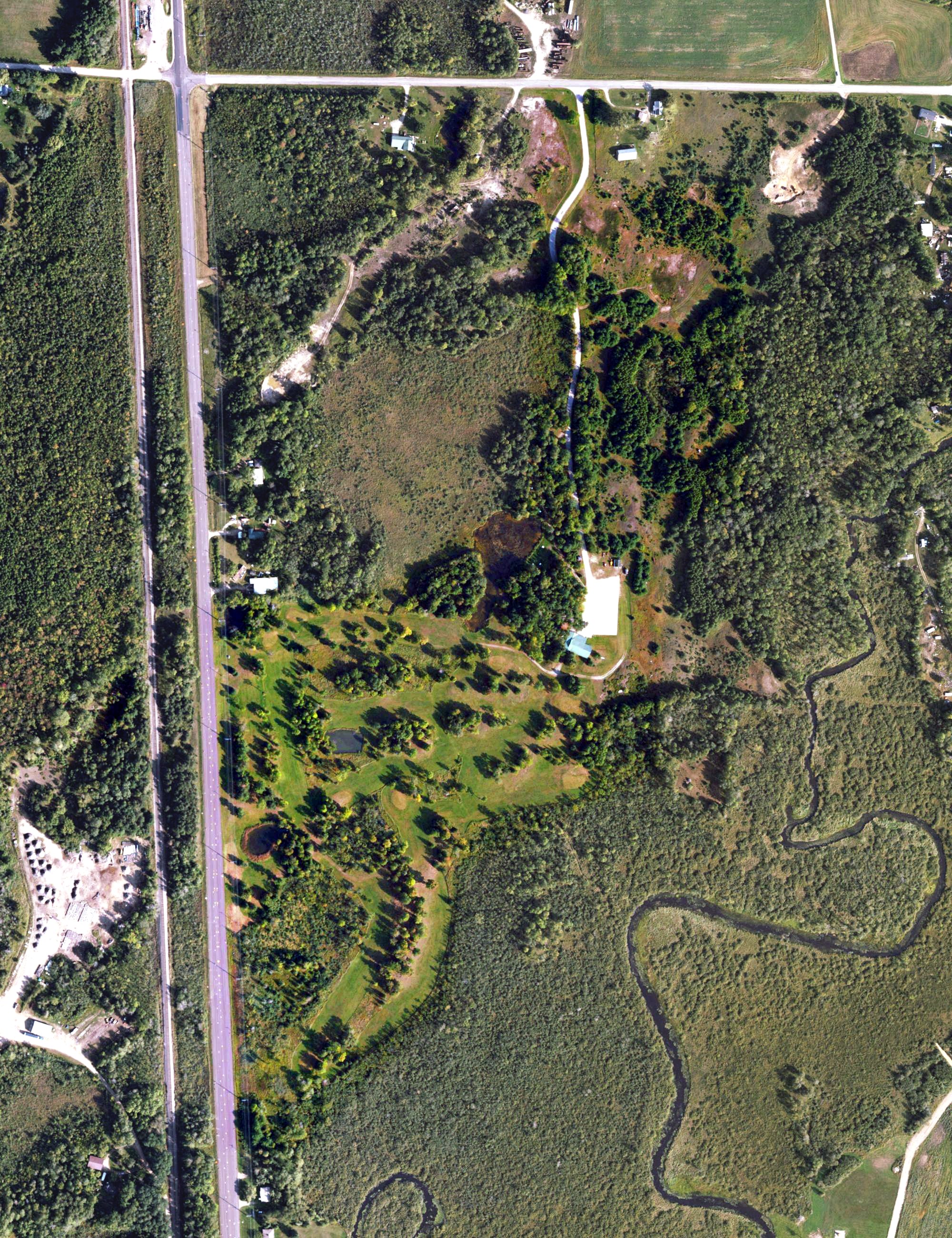 Aerial view of Little Nugget Golf Course (Closed), MI