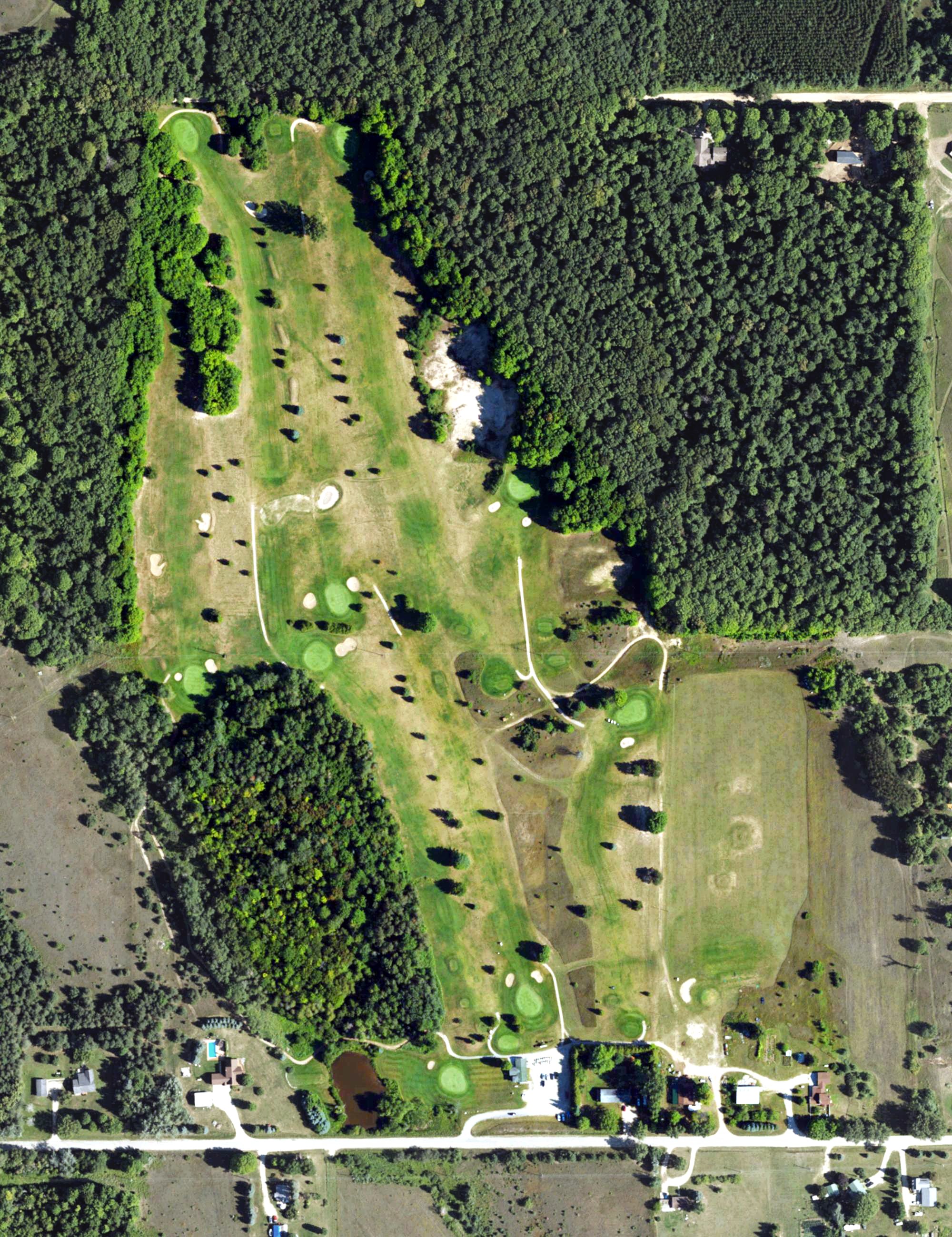 Aerial view of Mallard Golf Club, MI