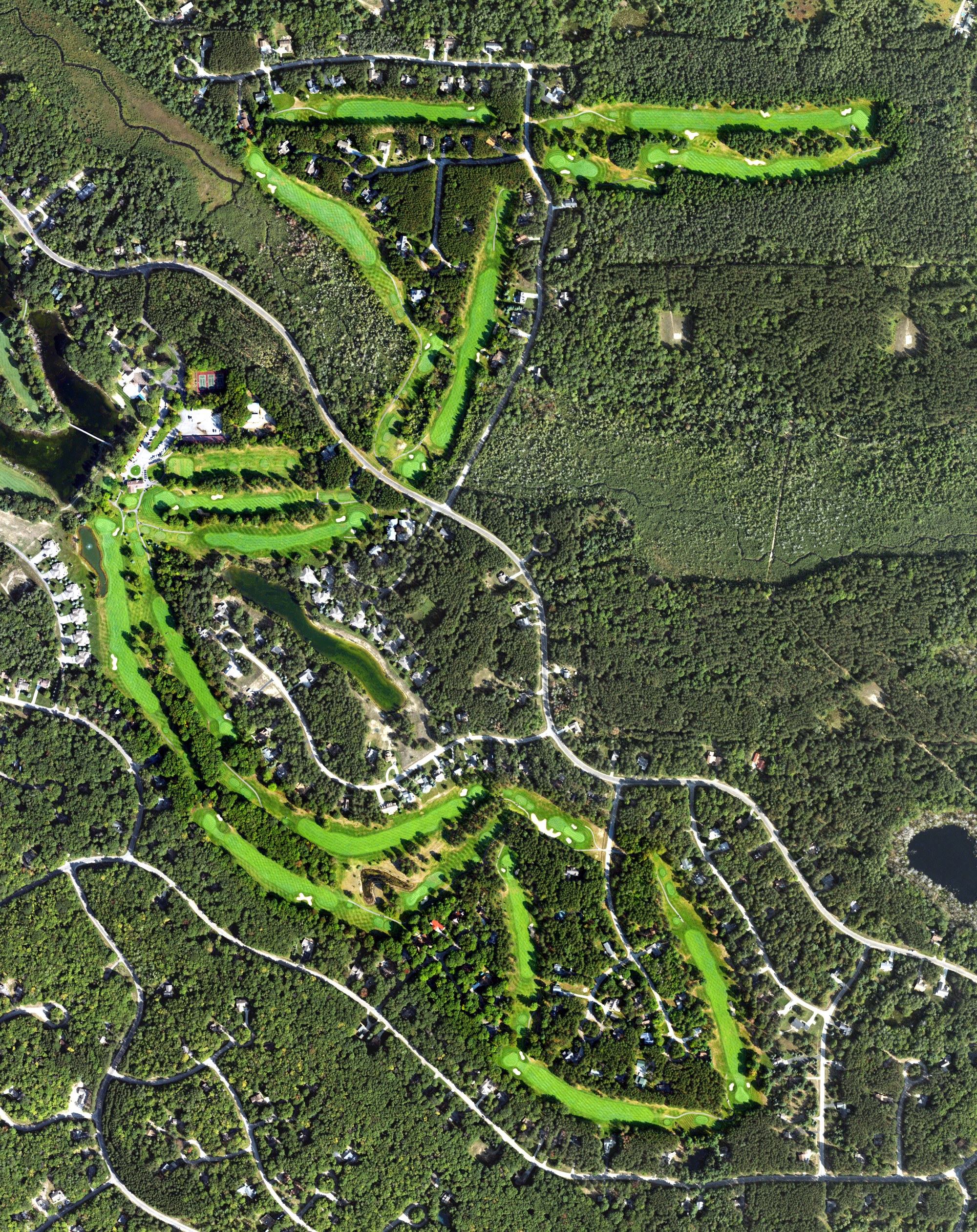 Aerial view of Michaywe Pines, MI