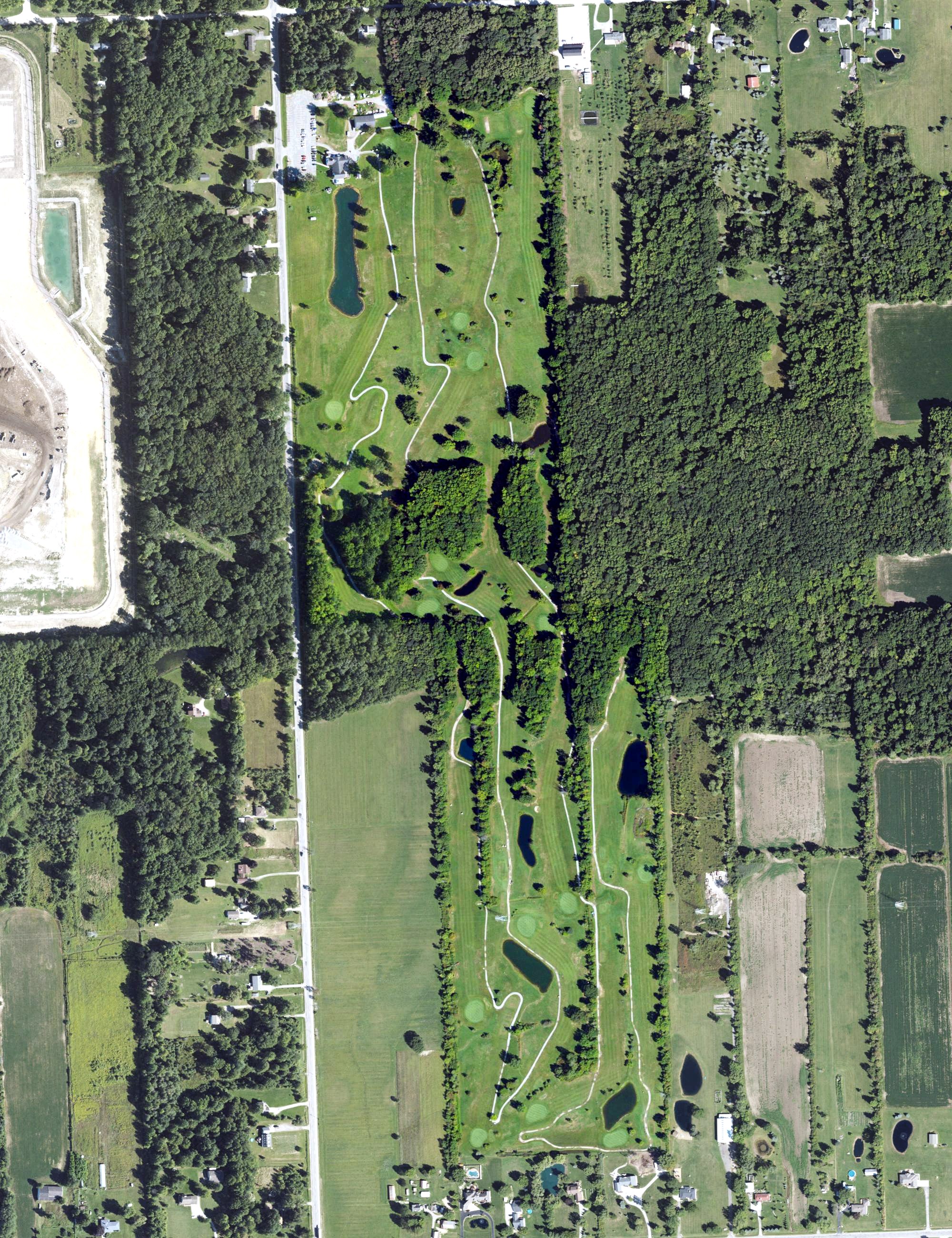Aerial view of Michigan Meadows Golf Course, MI