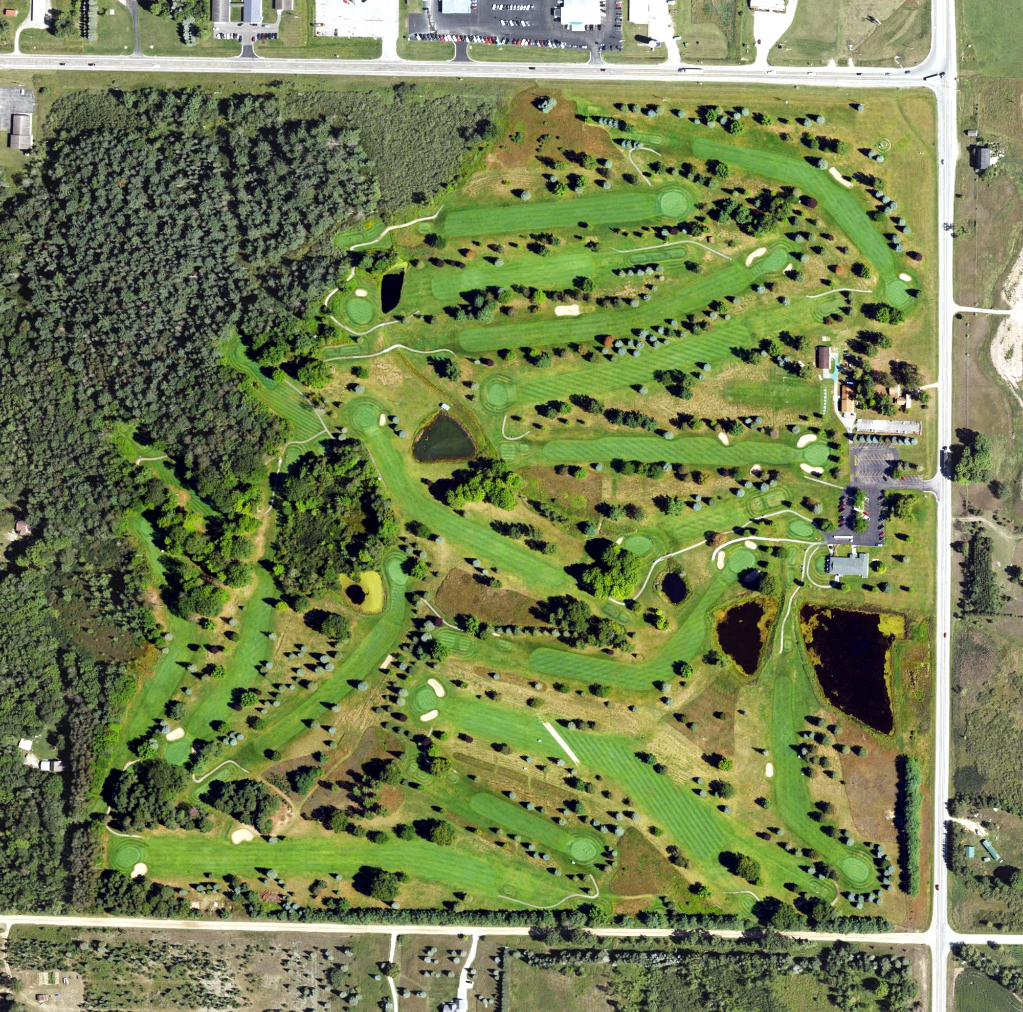 Aerial view of Missaukee Golf Club, MI