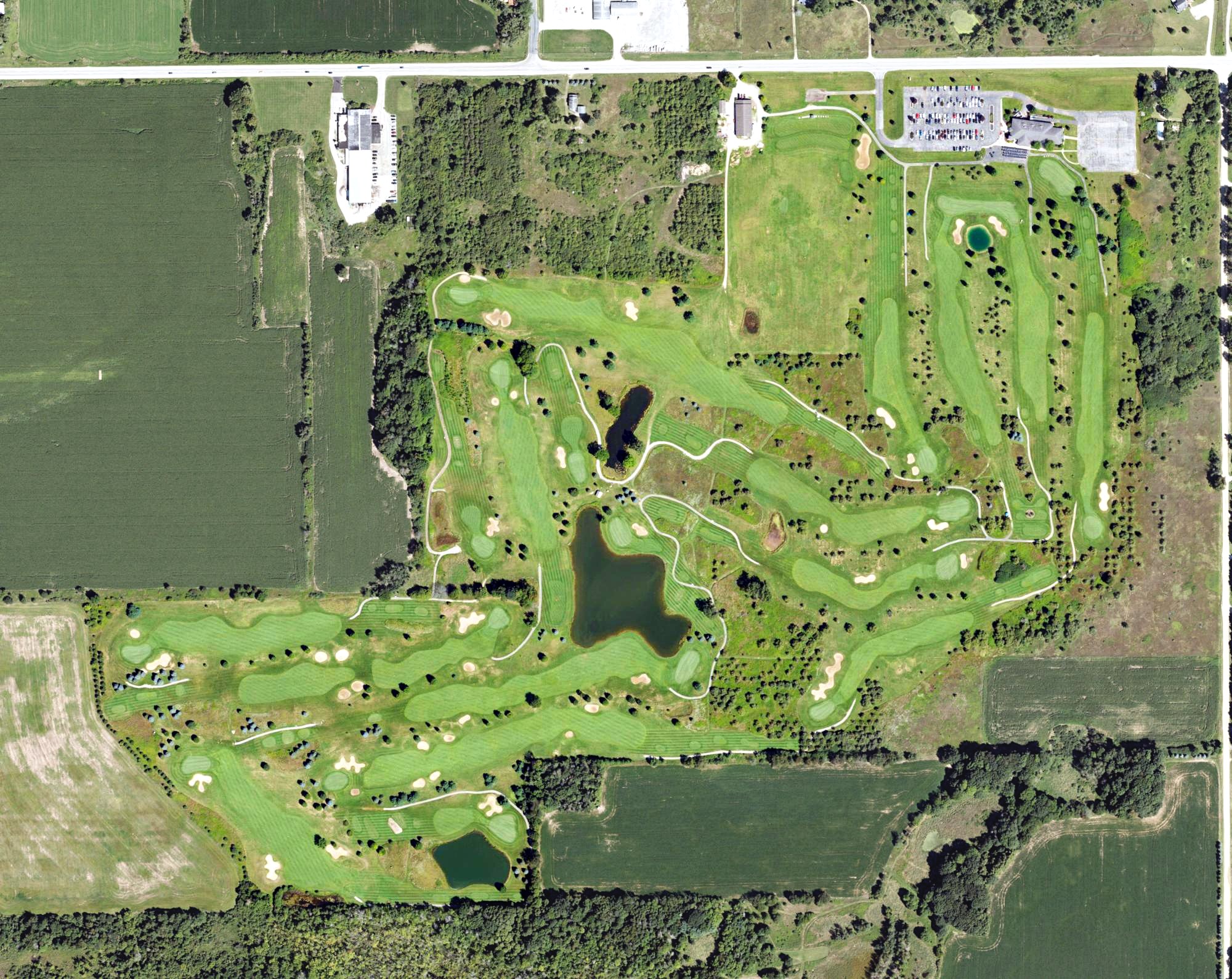 Aerial view of Moss Ridge, MI