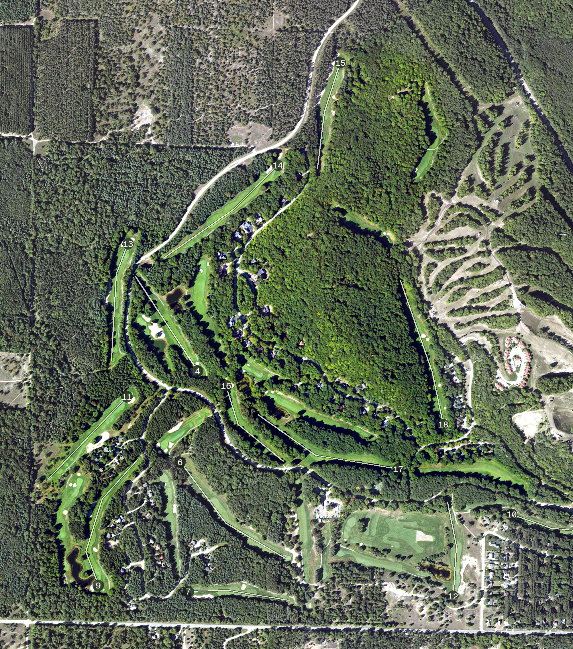 Aerial view of Mountain Ridge, MI