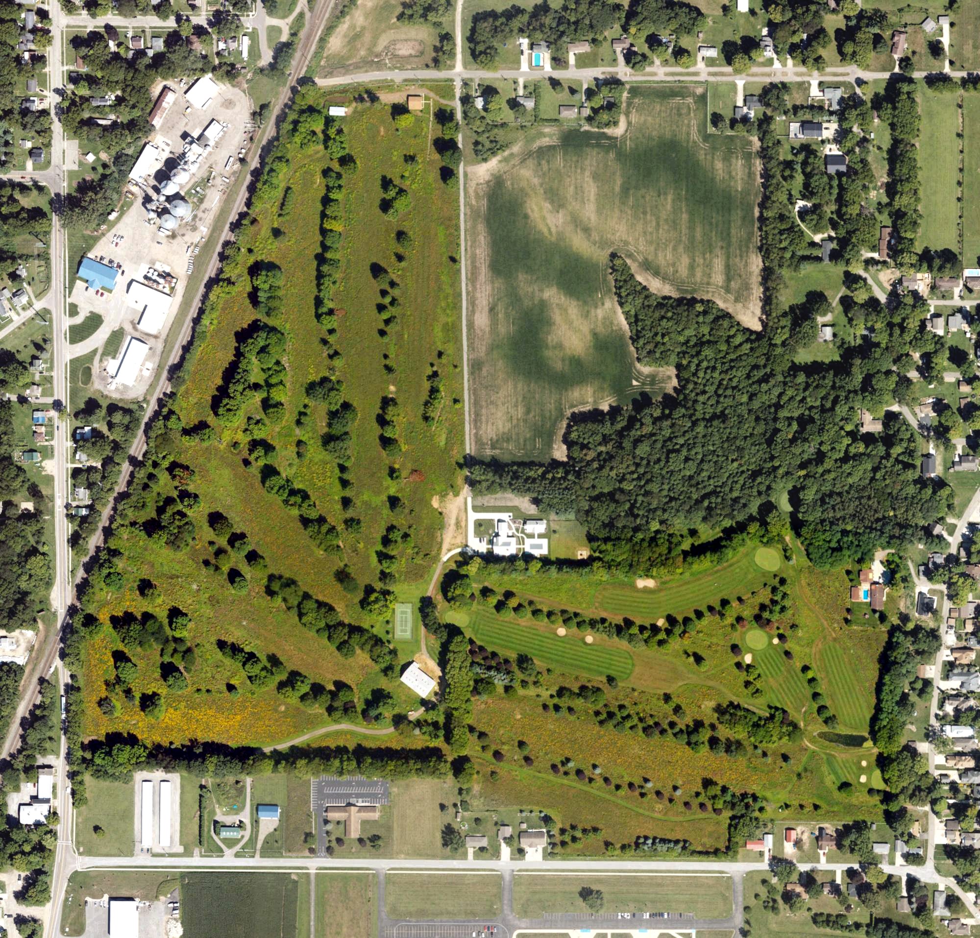 Aerial view of Park Shore Golf Course, MI