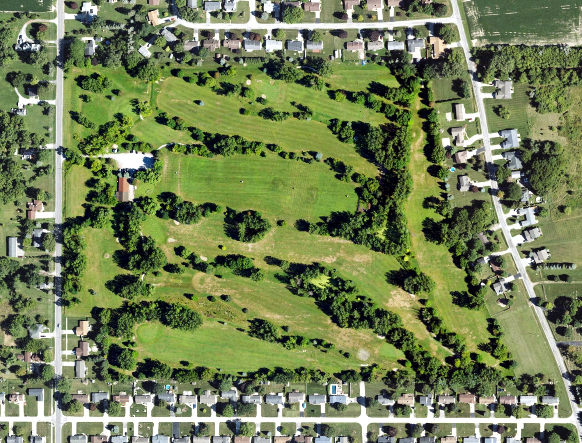 Aerial view of Pleasant View Golf Course, MI
