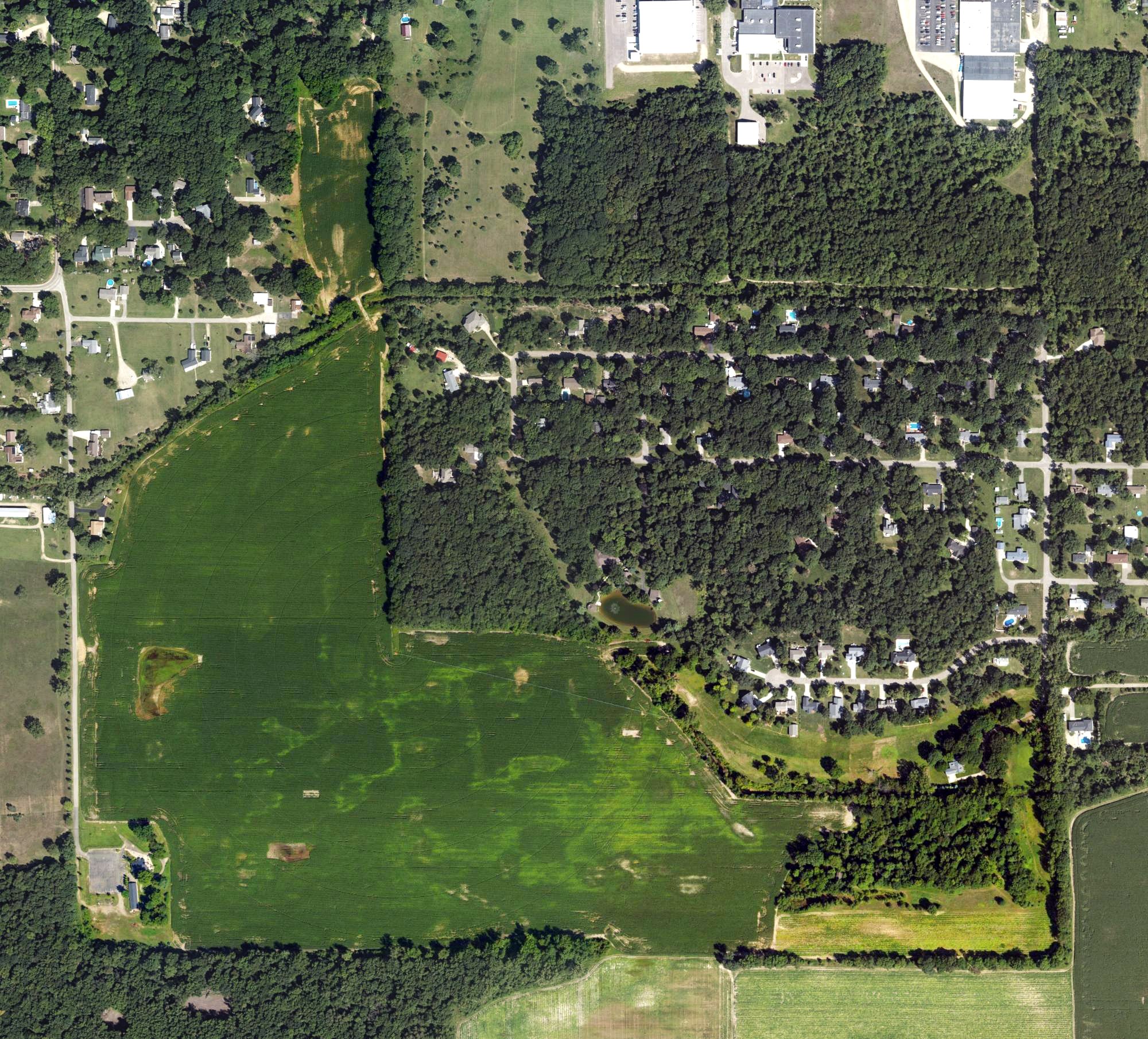 Aerial view of Prairiewood Golf Course, MI