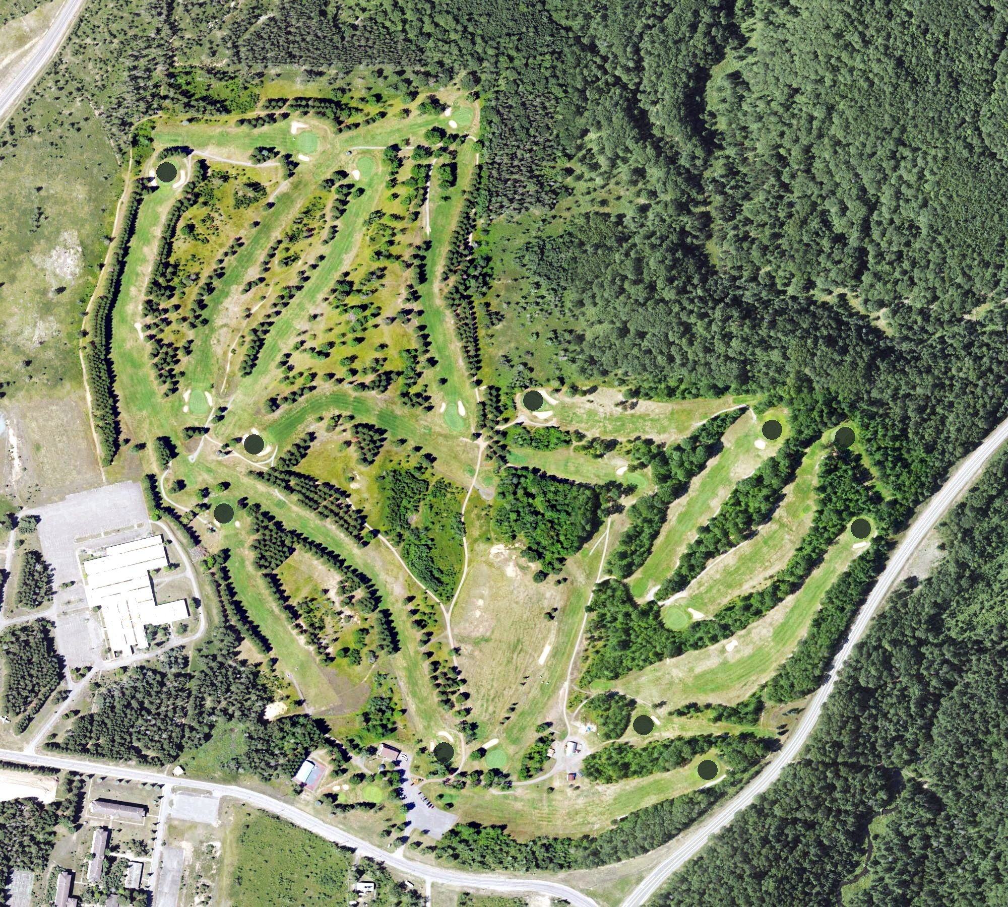 Aerial view of Red Fox Run, MI