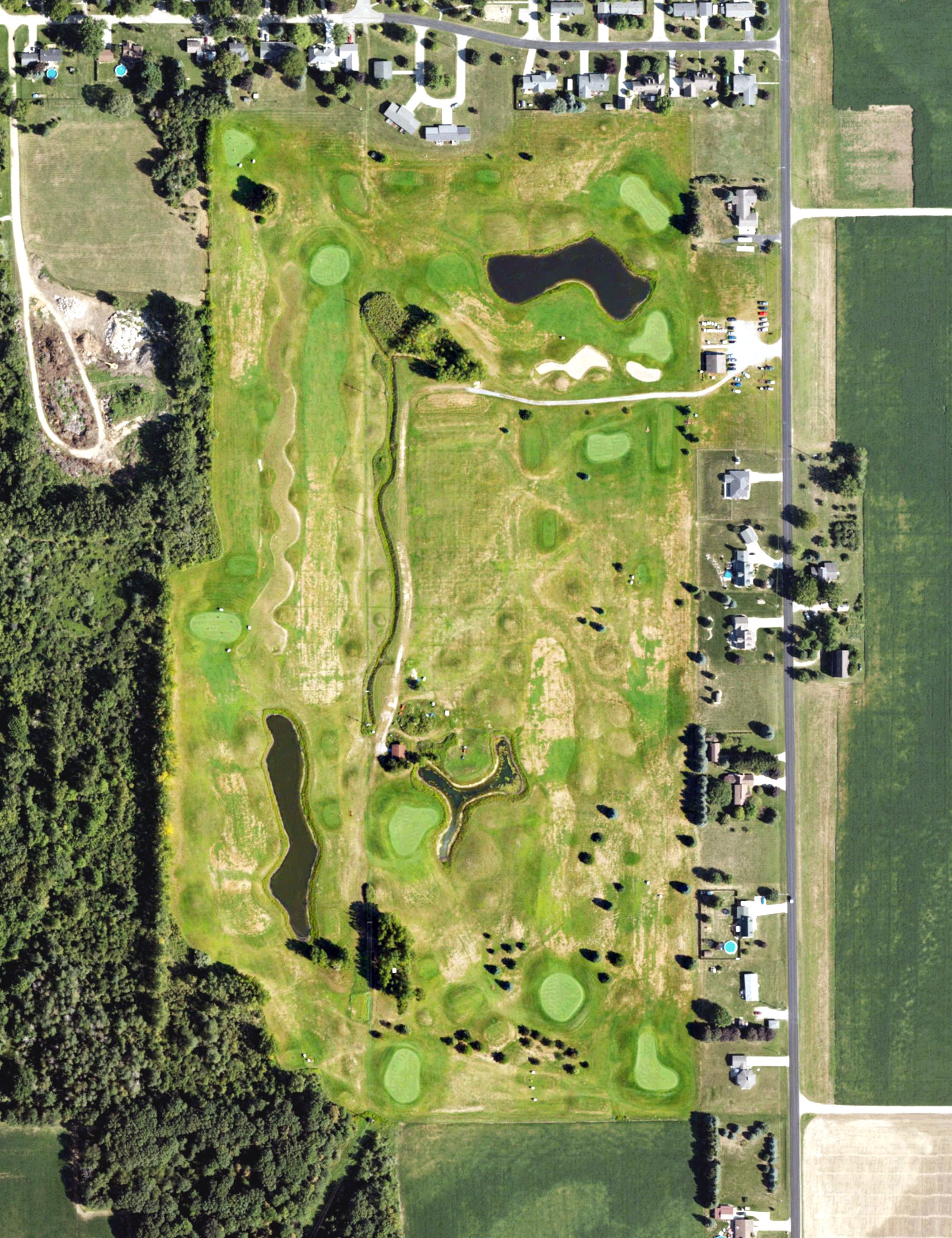 Aerial view of Ridge Golf Course, MI