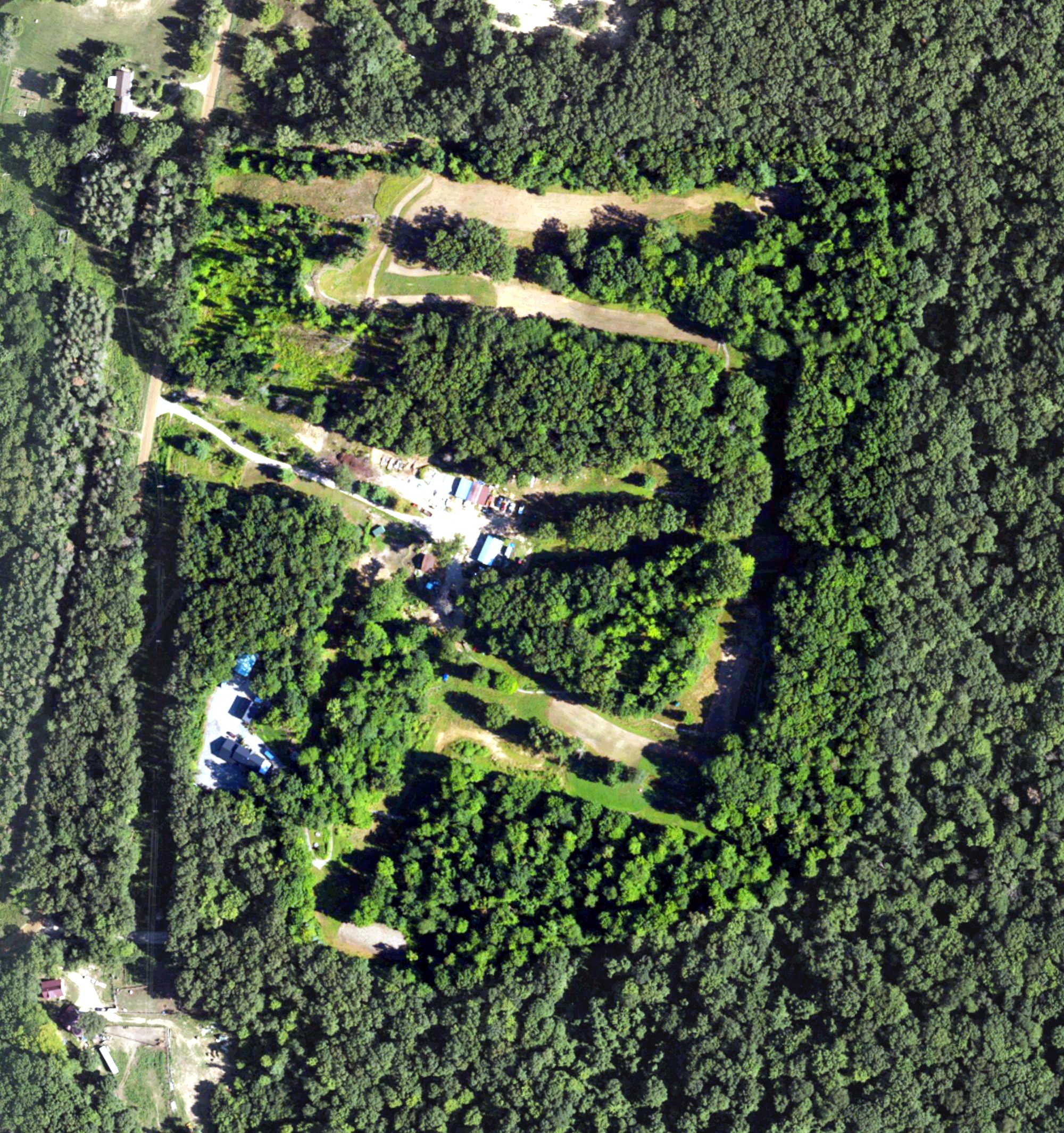Aerial view of Ridgeview Golf Course, MI