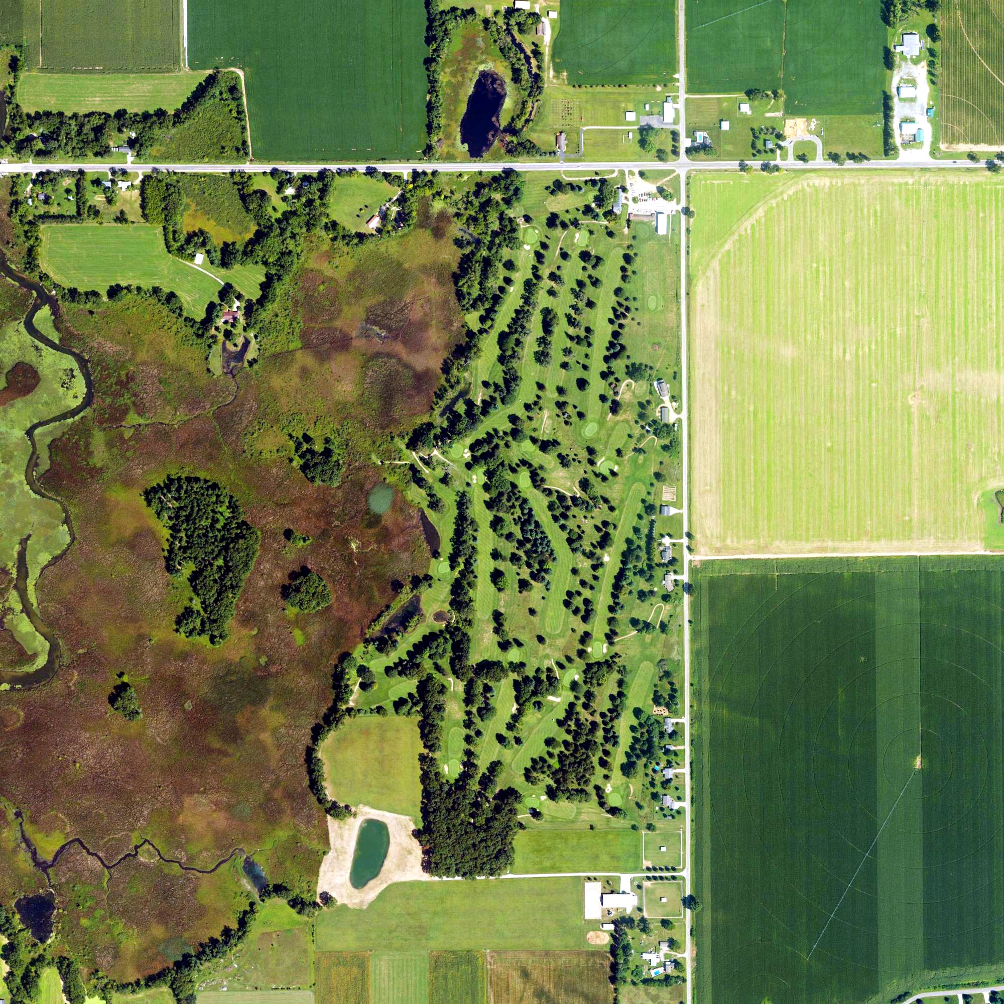 Aerial view of Saint Joe Valley Golf Course, MI