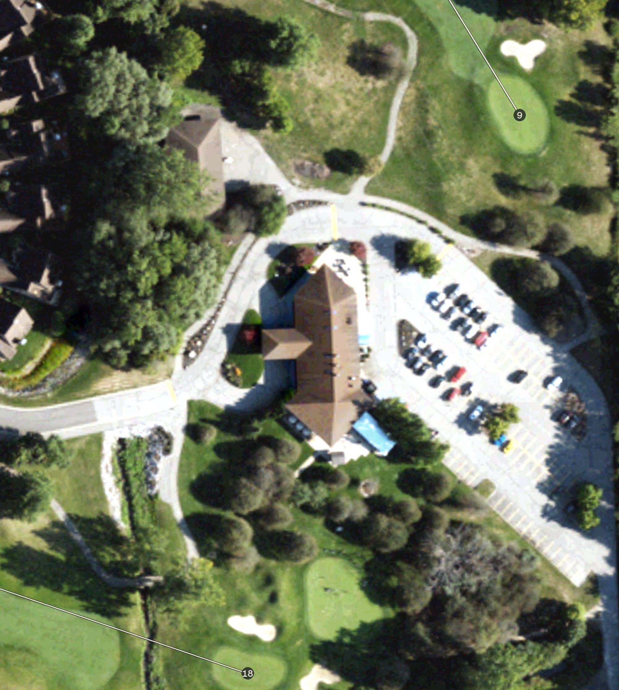Aerial view of Stonebridge Golf Club, MI