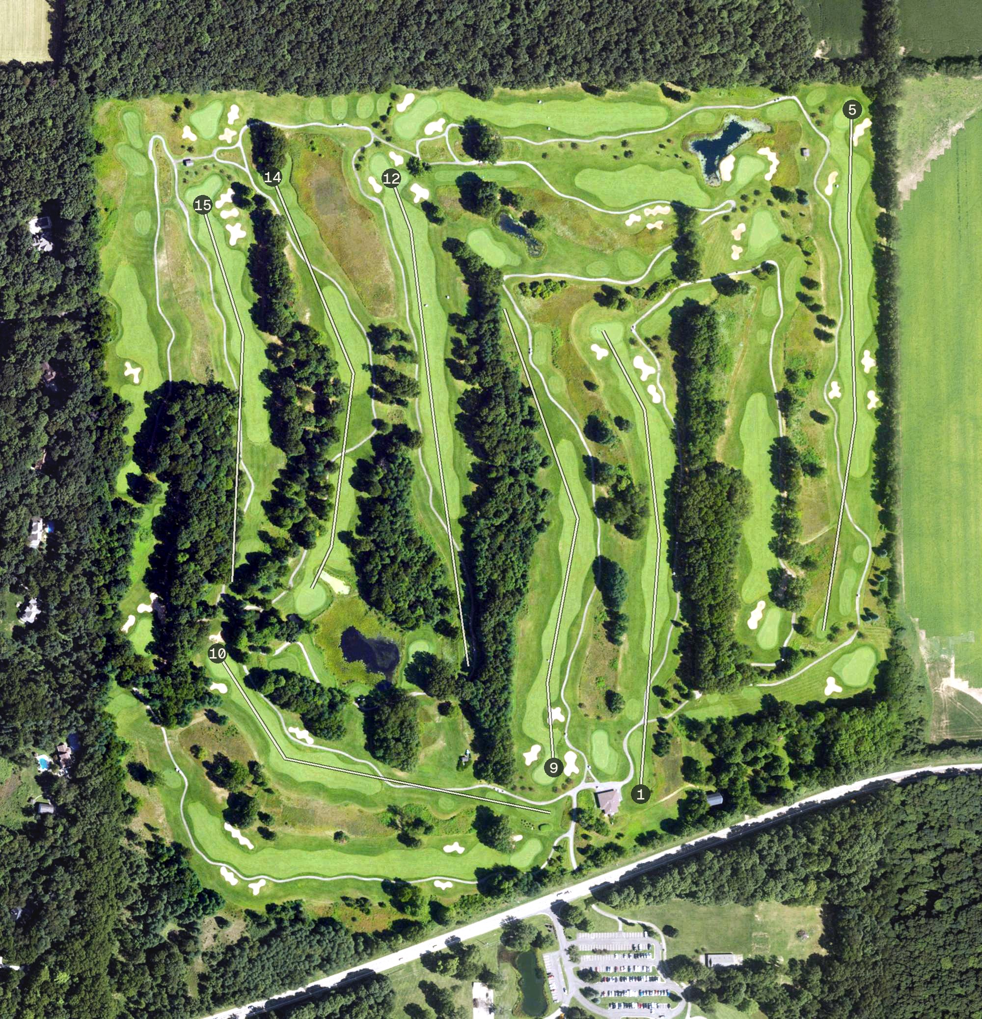 Aerial view of Stonehedge North, MI
