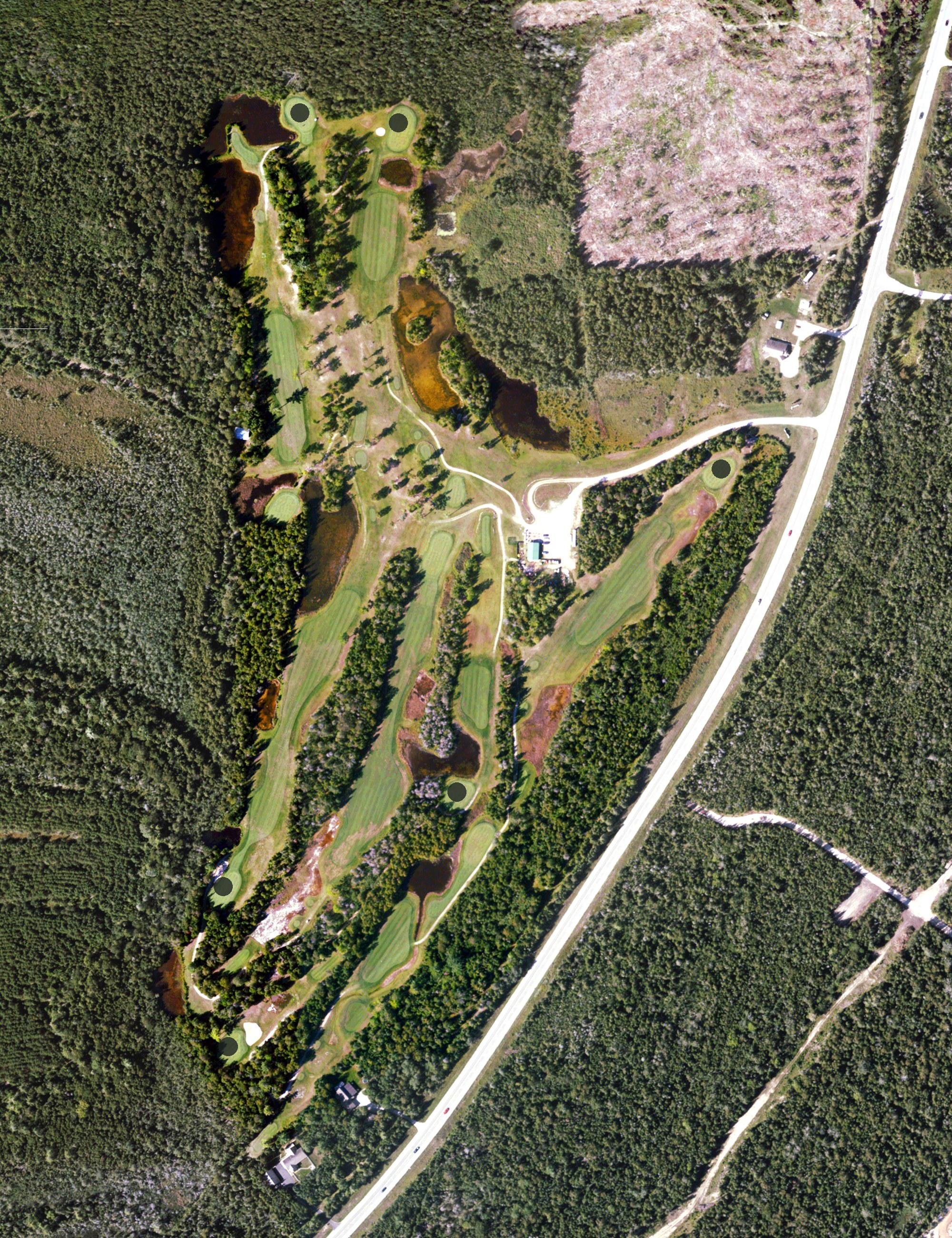 Aerial view of Stony Point Golf Course, MI