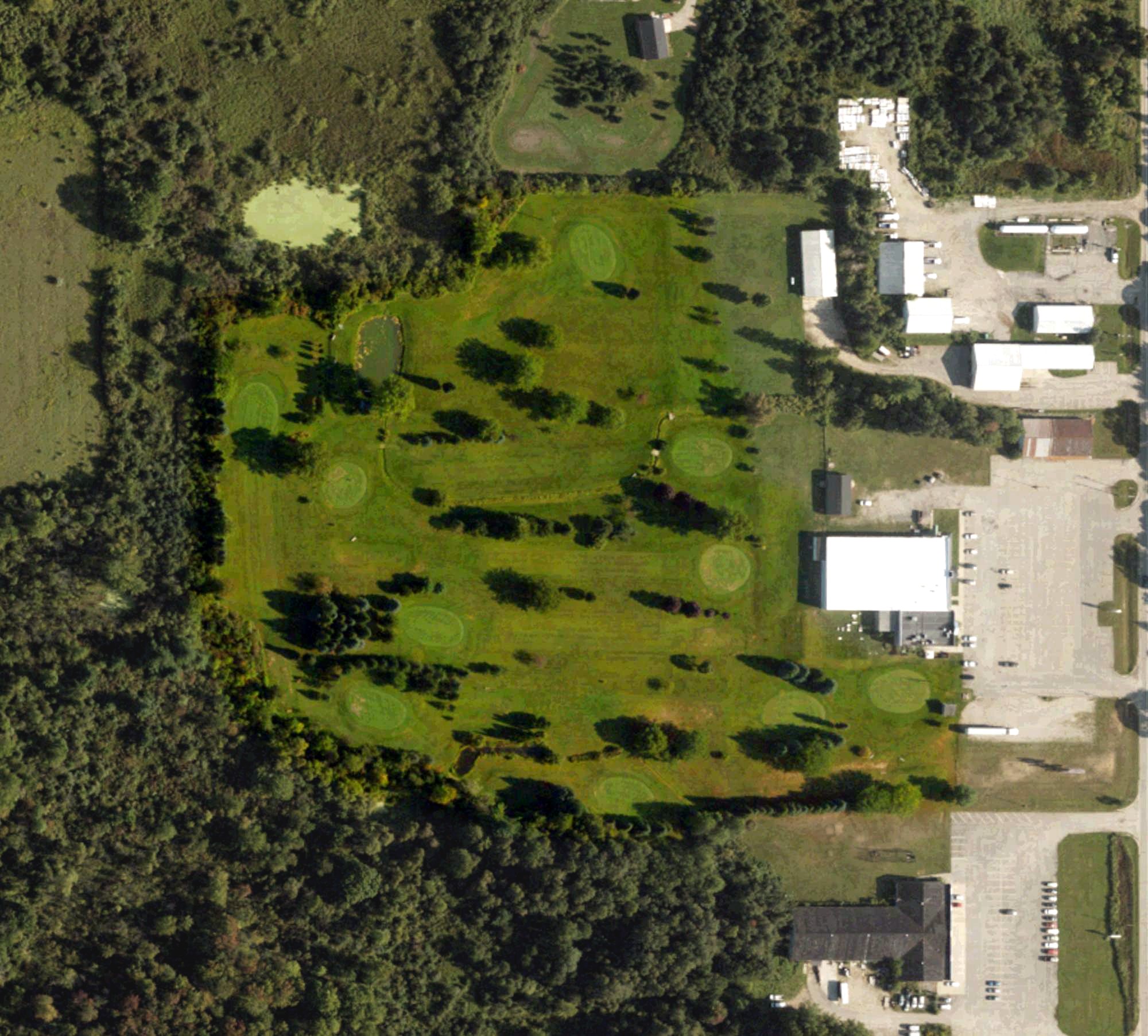 Aerial view of Summer Breeze Par Three Golf Course, MI