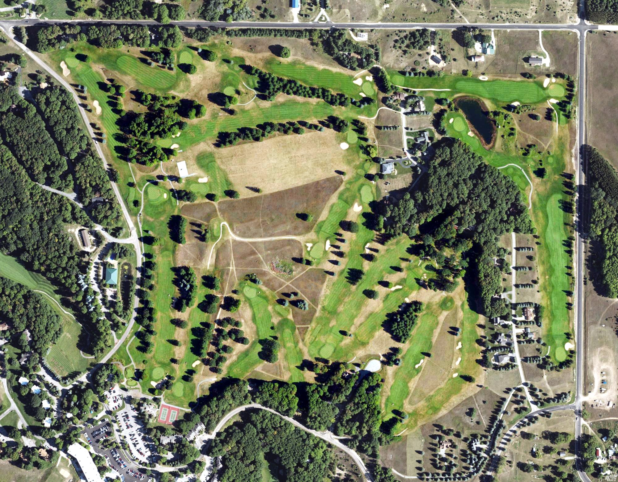 Aerial view of Summit Golf Course, MI