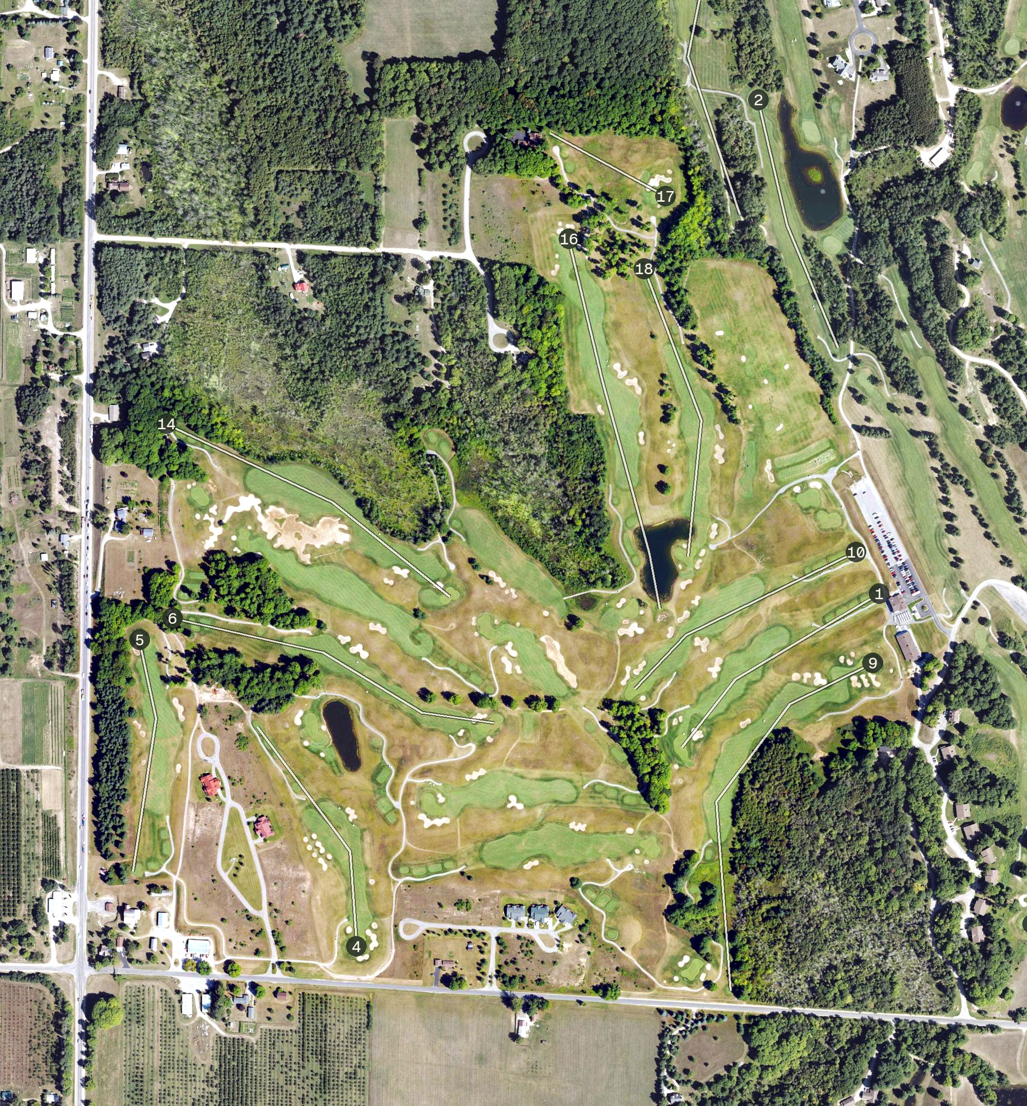 Aerial view of Sundance, MI