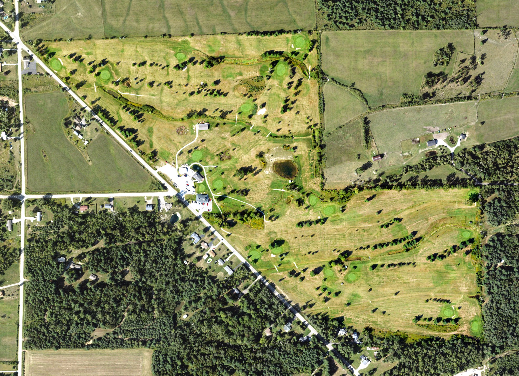 Aerial view of Tawas Creek Golf Club, MI