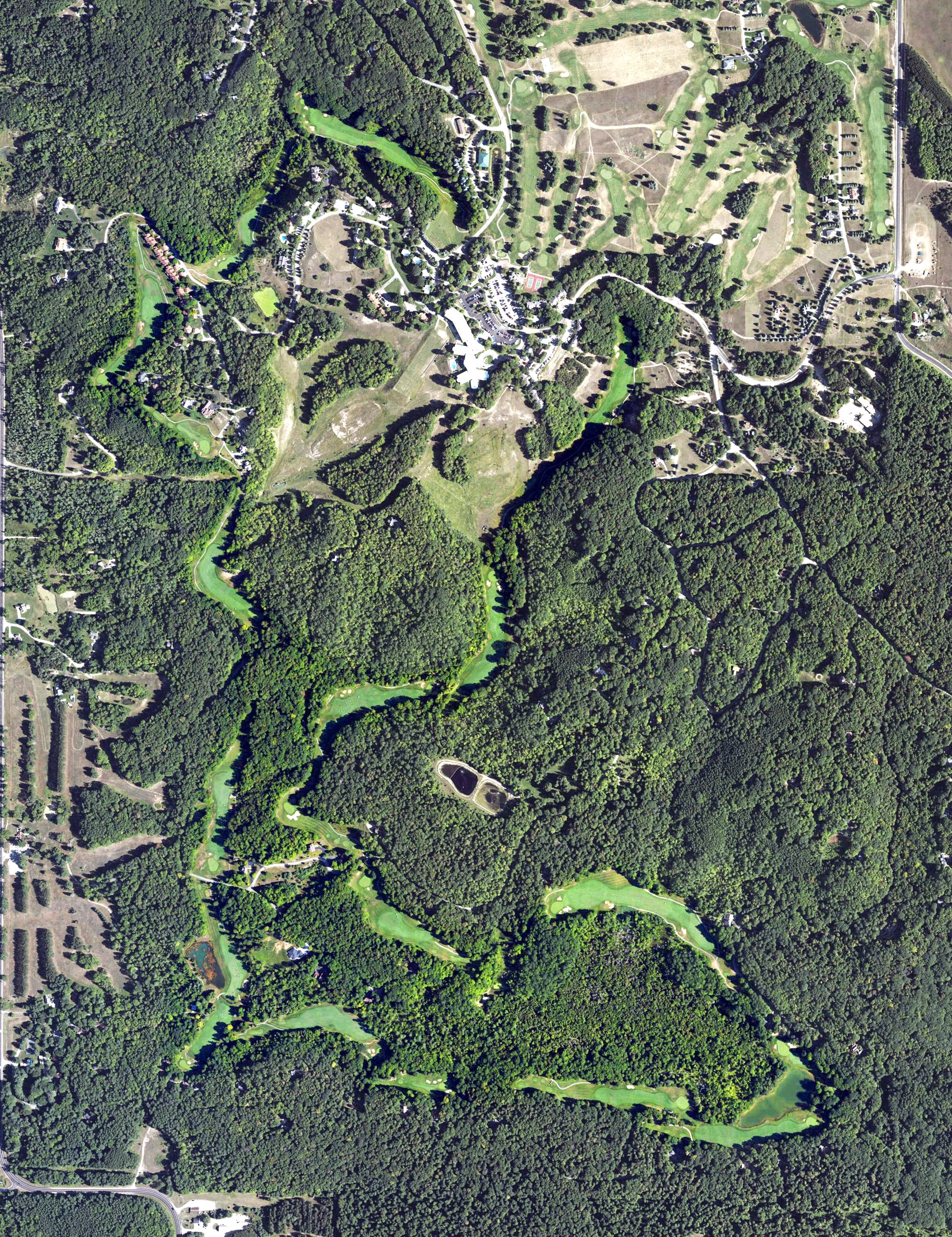 Aerial view of The Legend Golf Course, MI
