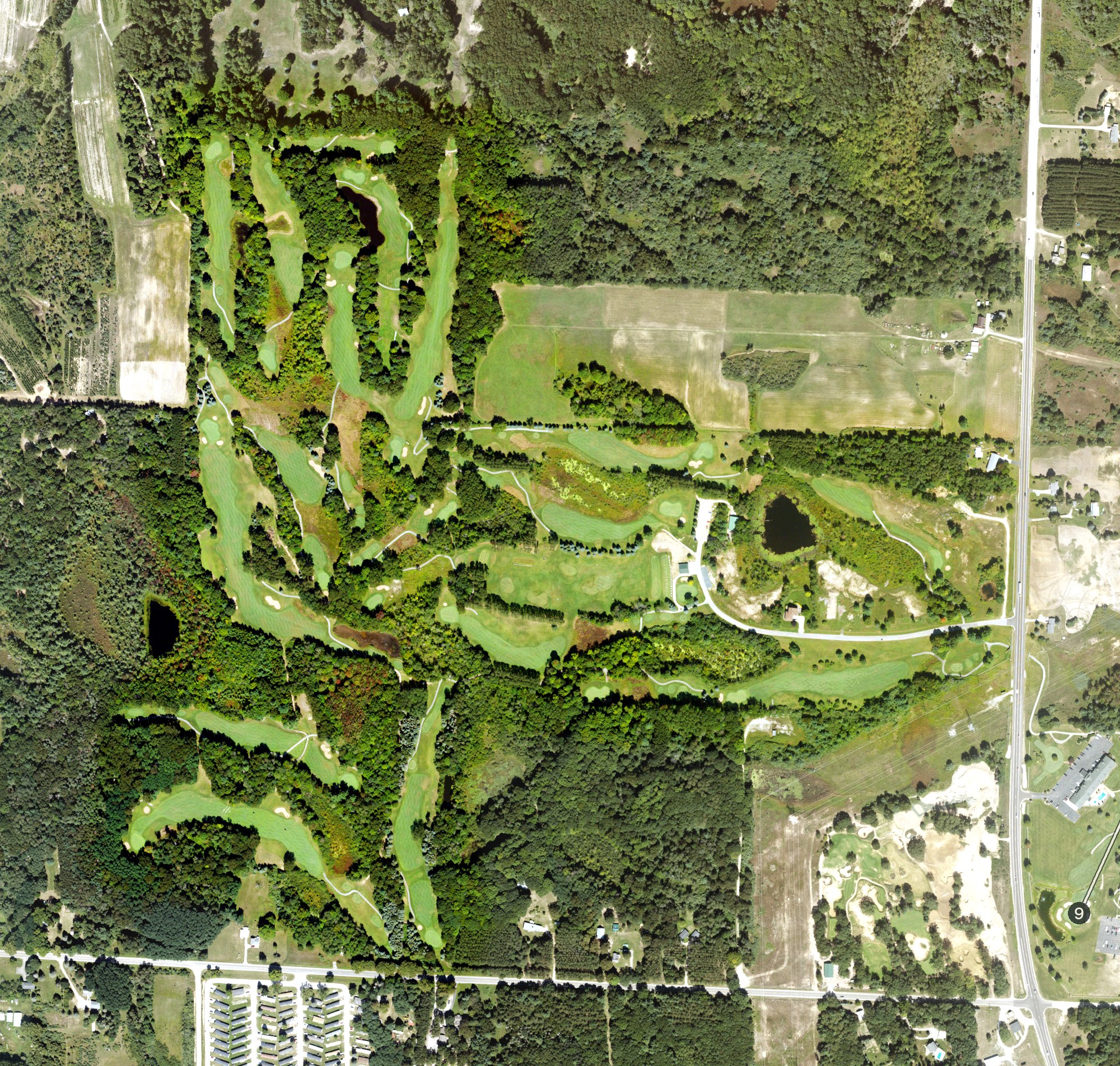 Aerial view of The Revenge, MI