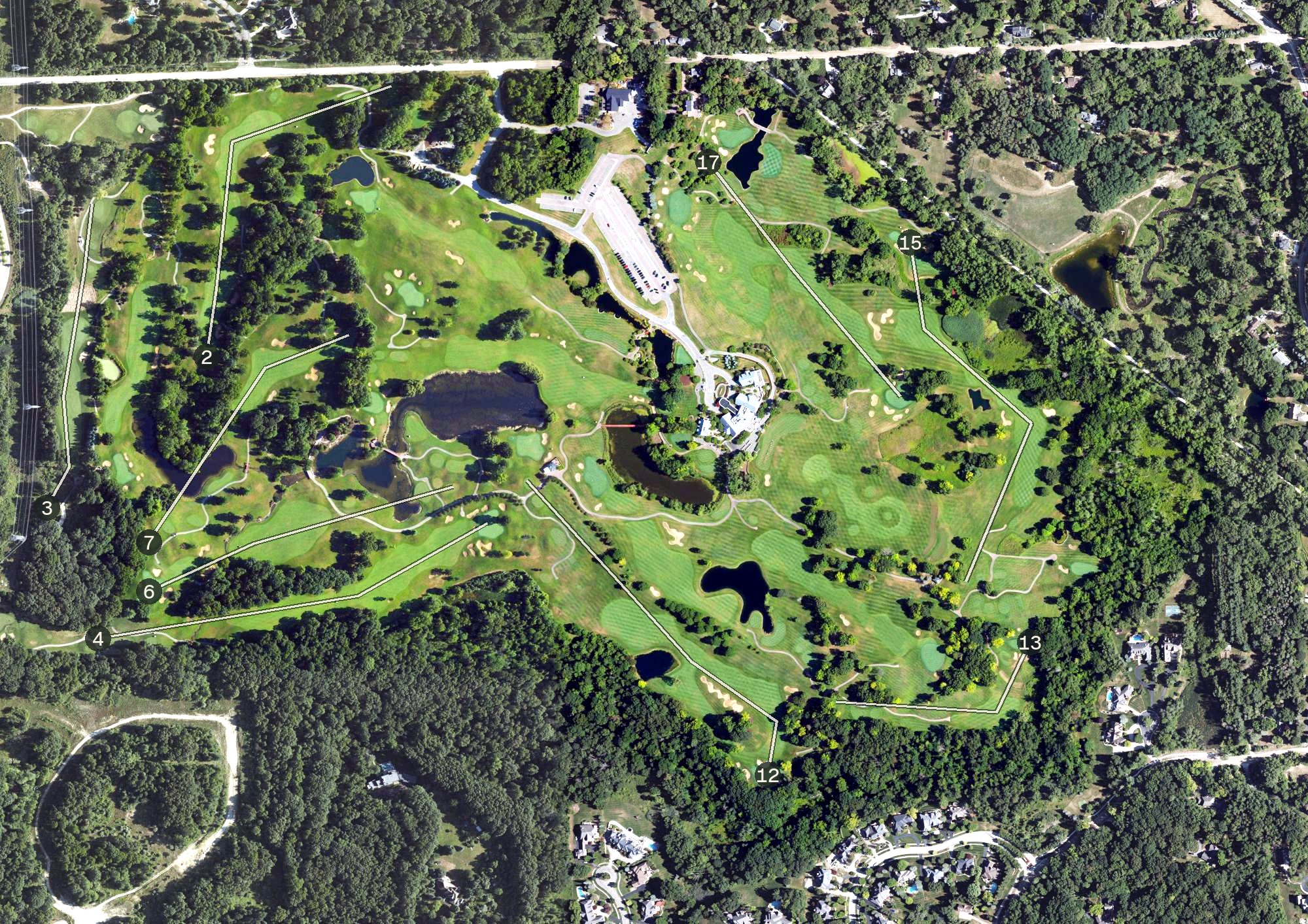 Aerial view of The Wyndgate, MI