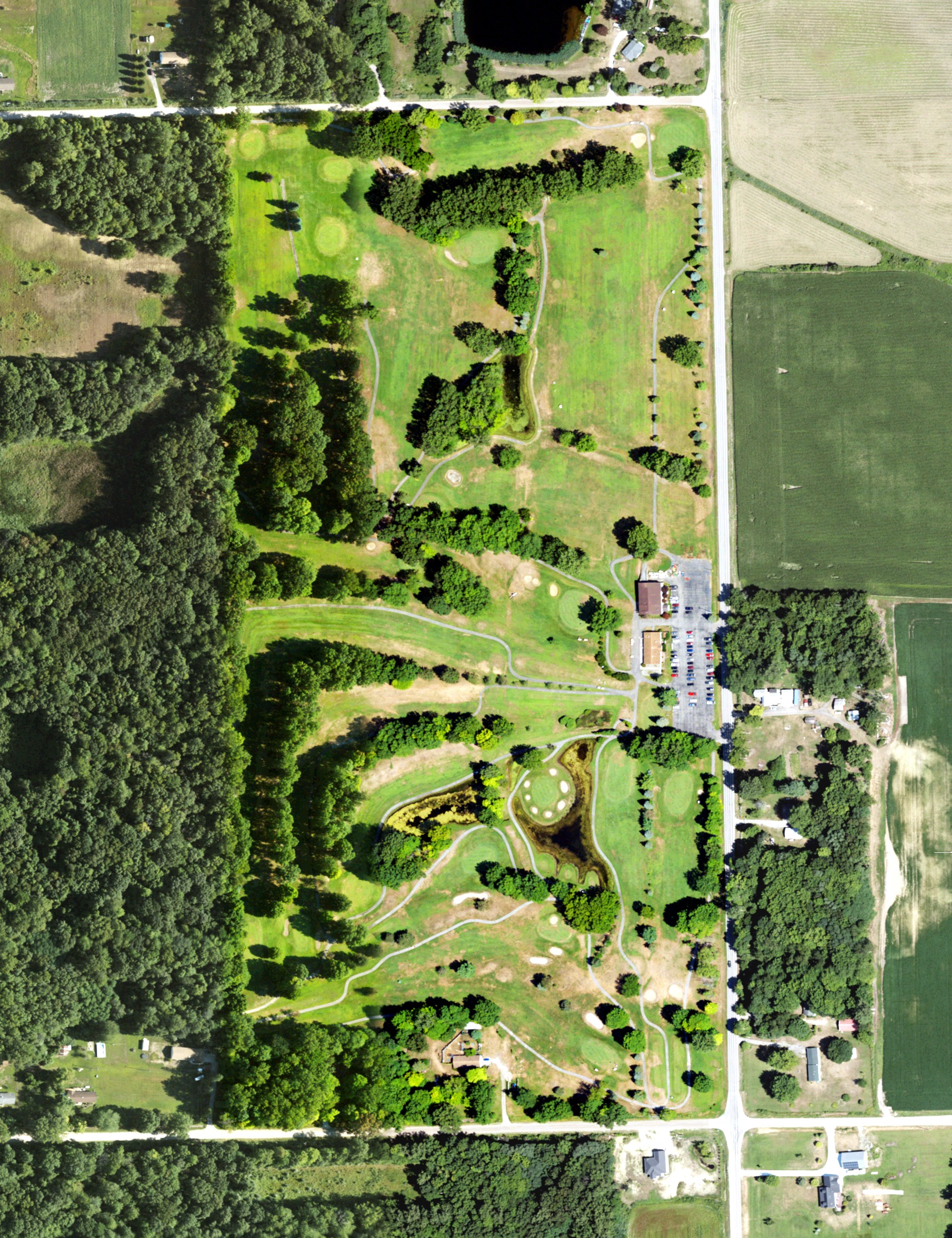 Aerial view of Thorne Hills Golf Course, MI