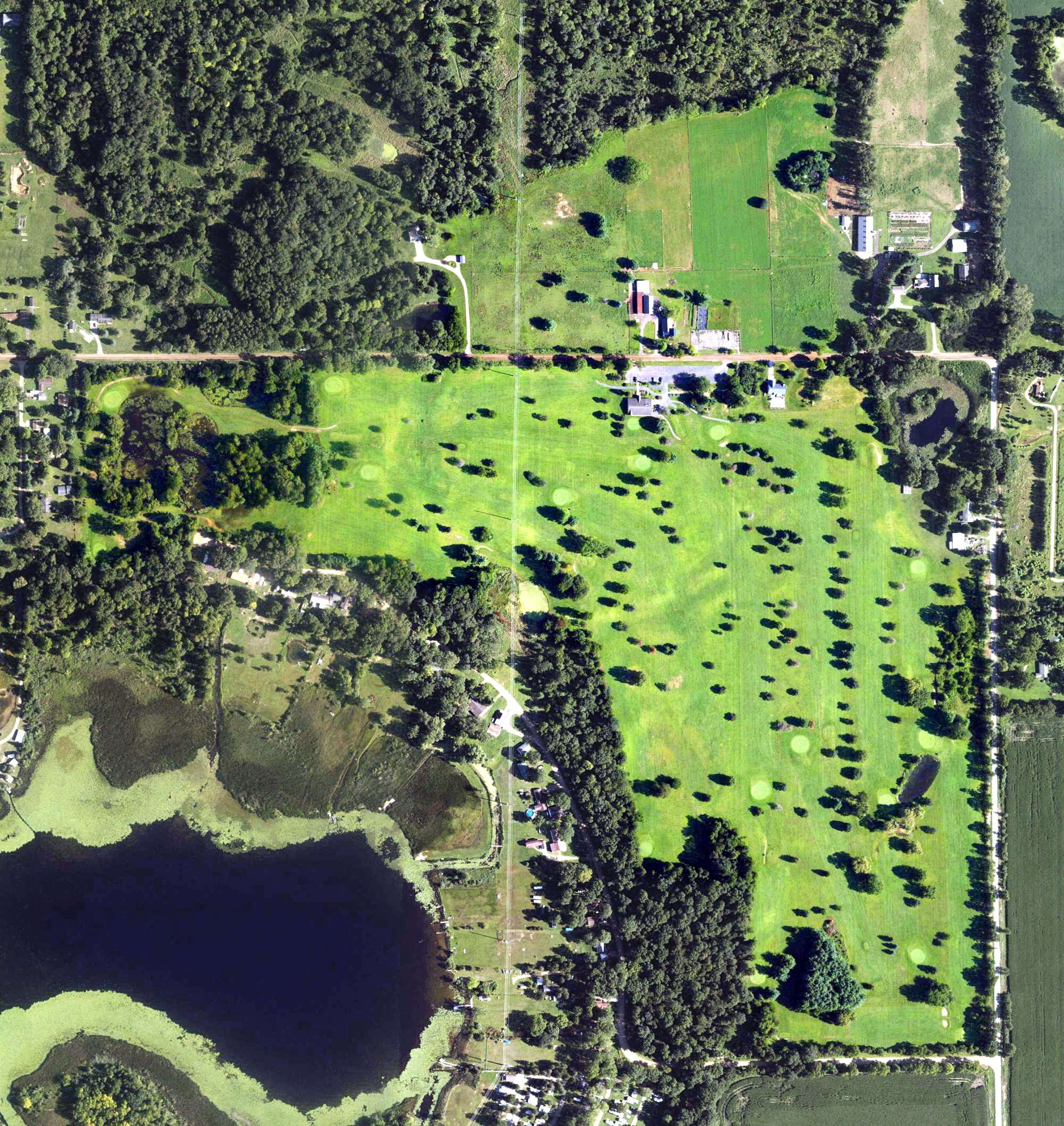 Aerial view of Turtle Creek Golf Course, MI