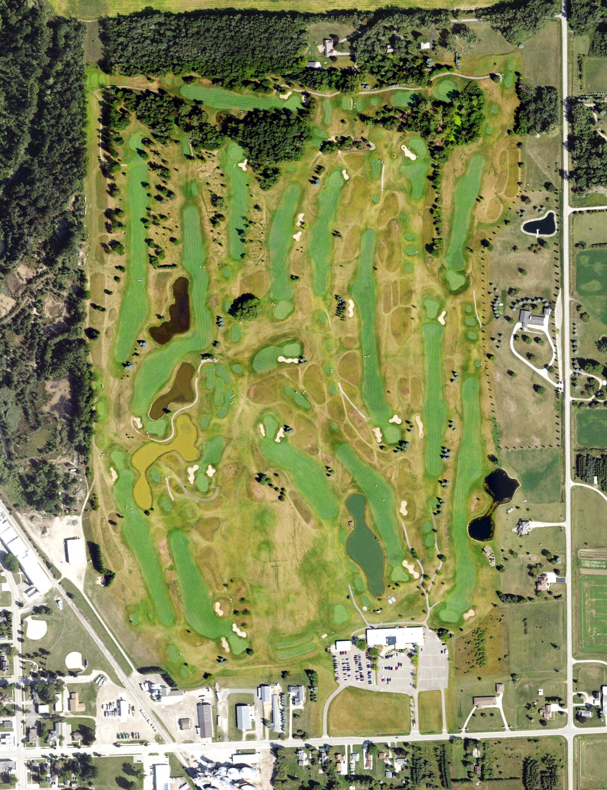 Aerial view of Ubly Heights Golf & Country Club, MI