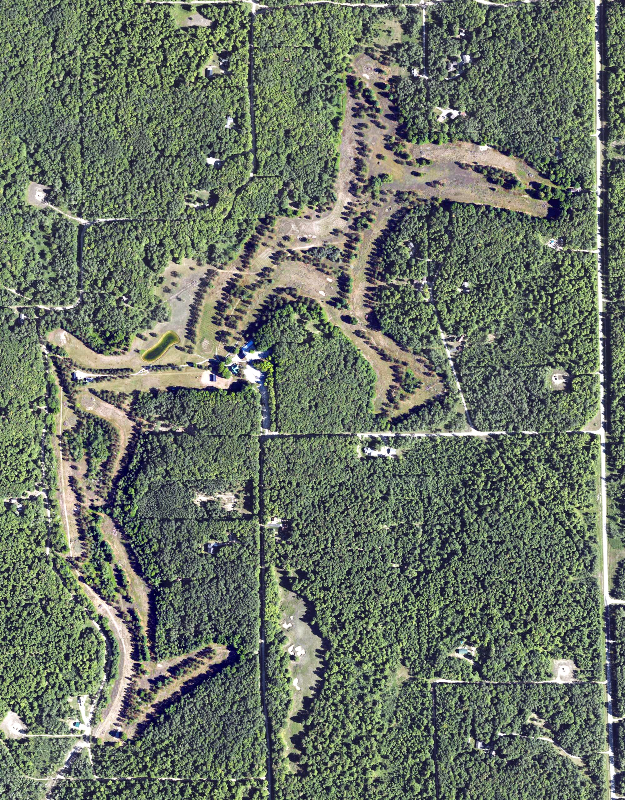 Aerial view of Wilderness Valley, MI