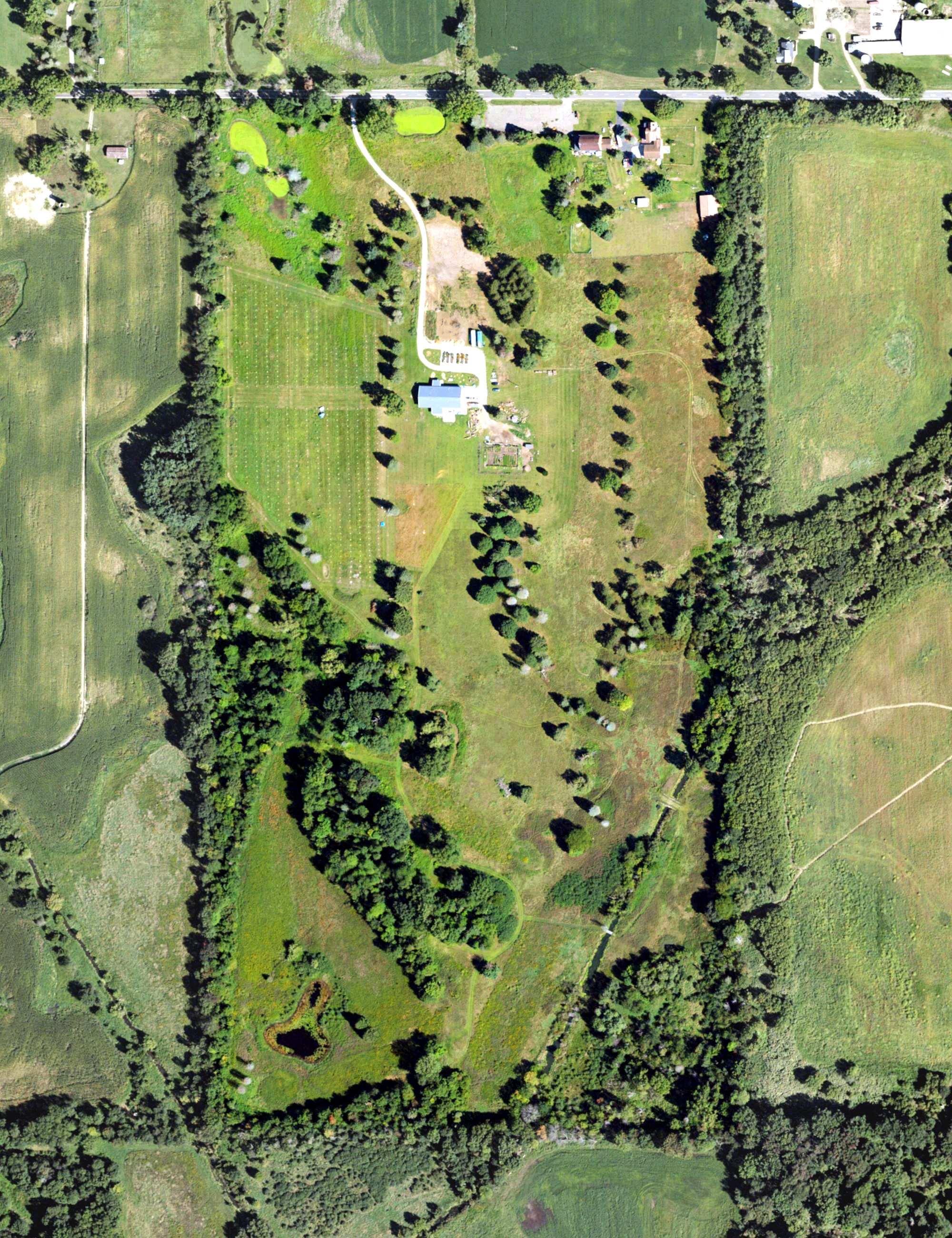 Aerial view of Willow Creek Golf Course, MI