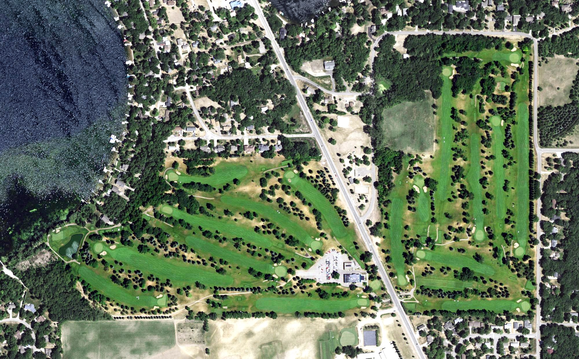 Aerial view of Alexandria Golf Club, MN