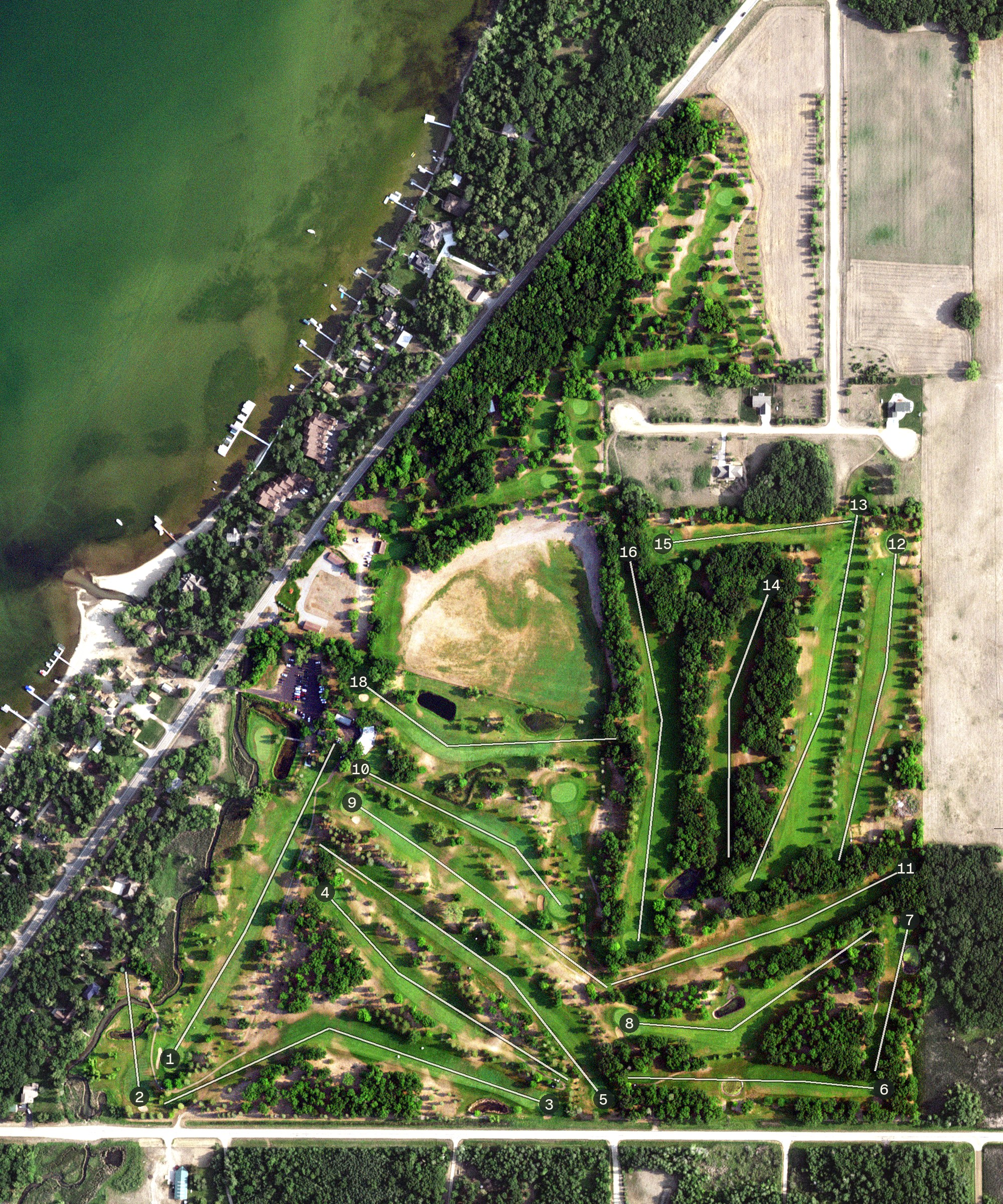 Aerial view of Balmoral, MN