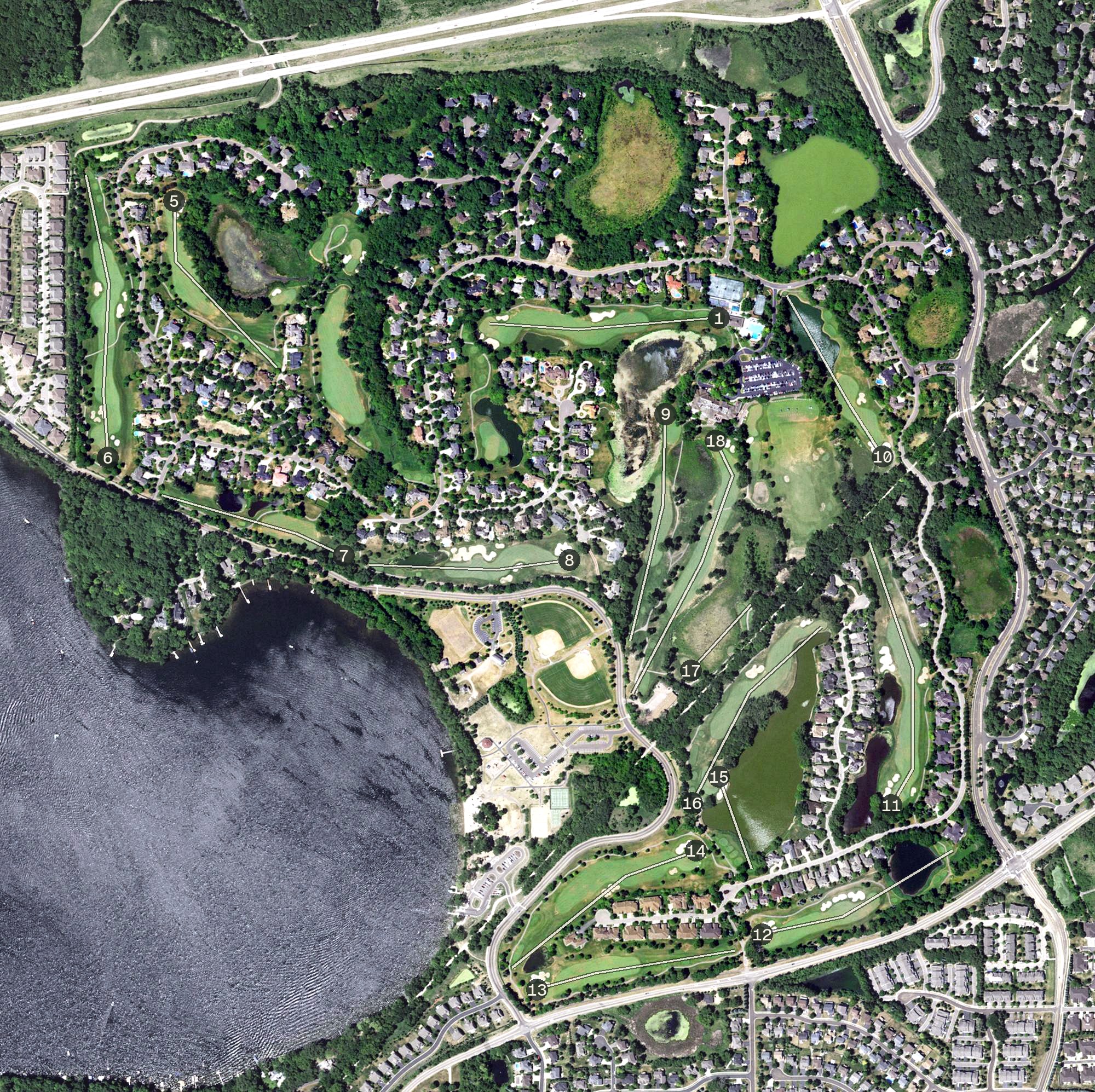 Aerial view of Bearpath, MN