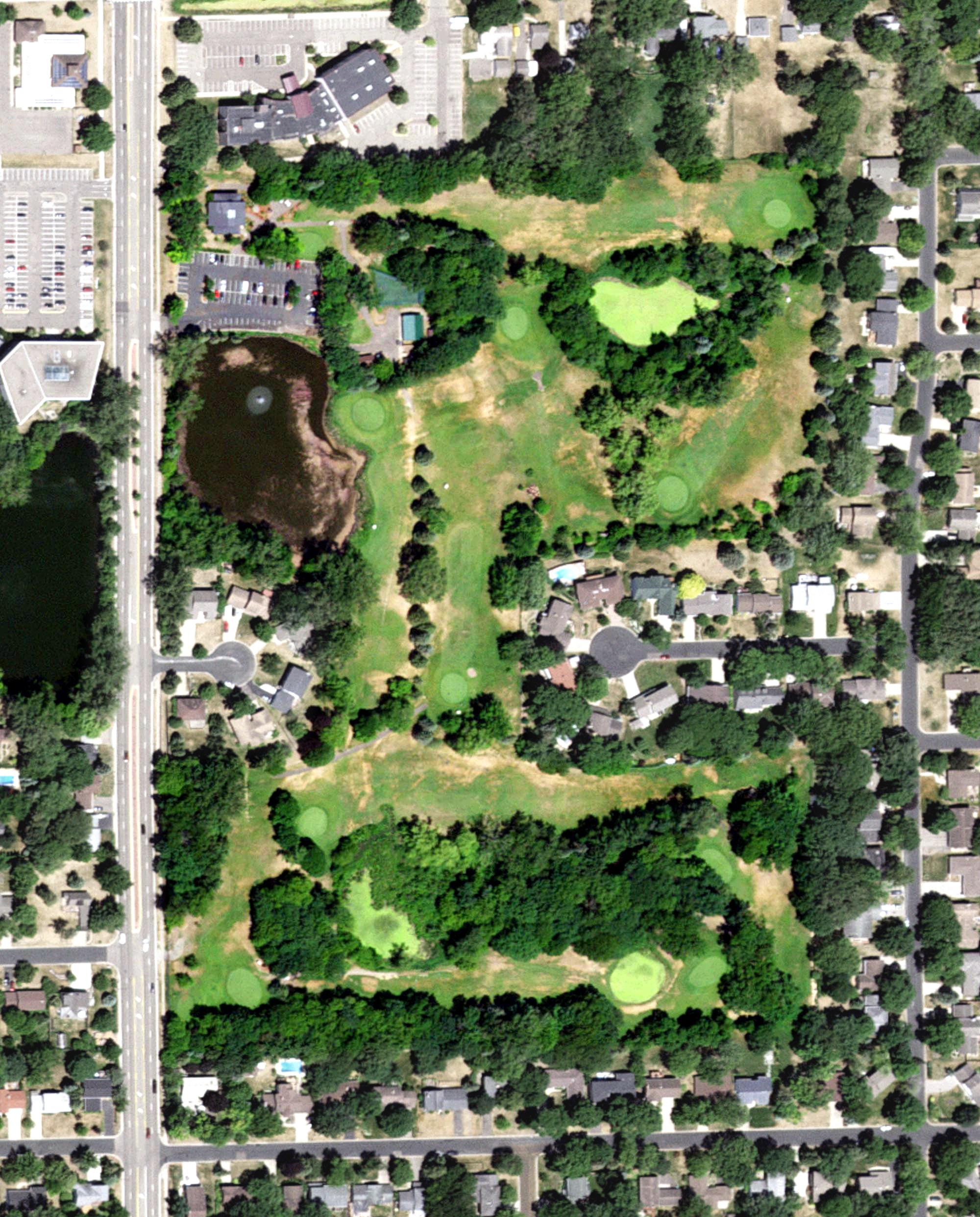 Aerial view of Brightwood Hills Golf Course, MN