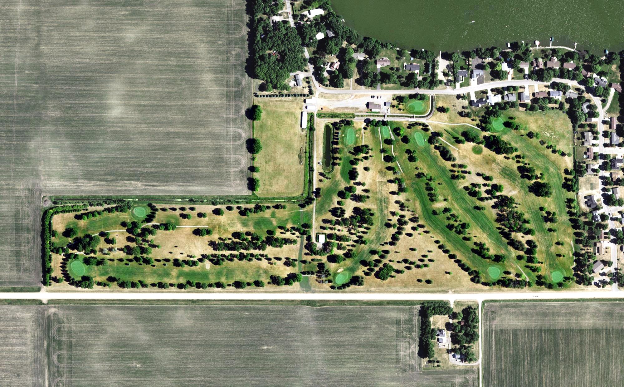 Aerial view of Cottonwood Country Club, MN