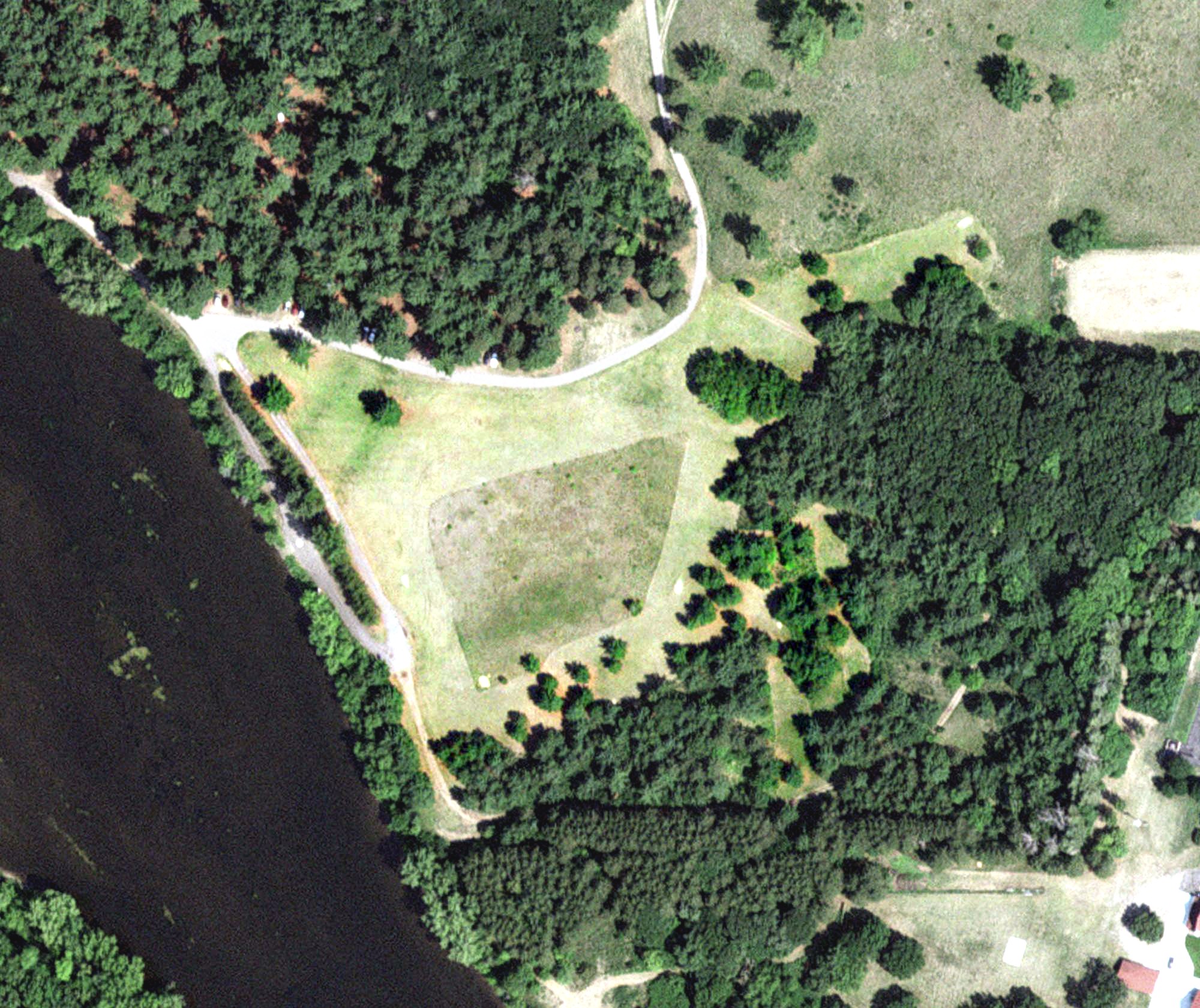 Aerial view of Disc golf course, MN