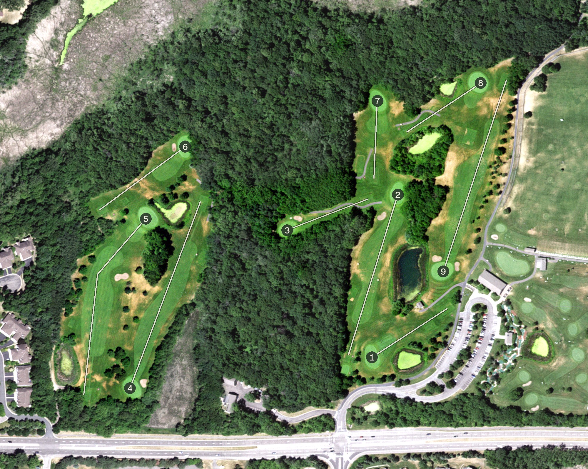 Aerial view of Eagle Lake - Eagle Course, MN