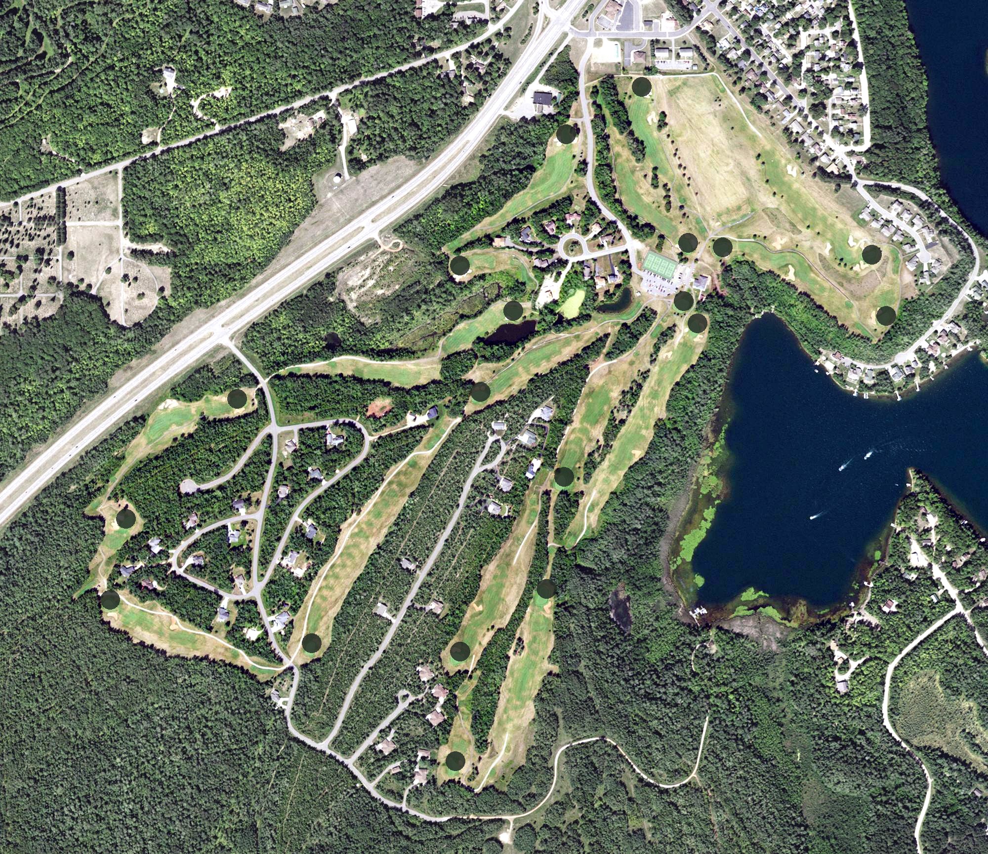 Aerial view of Eagle Ridge Gold Course, MN